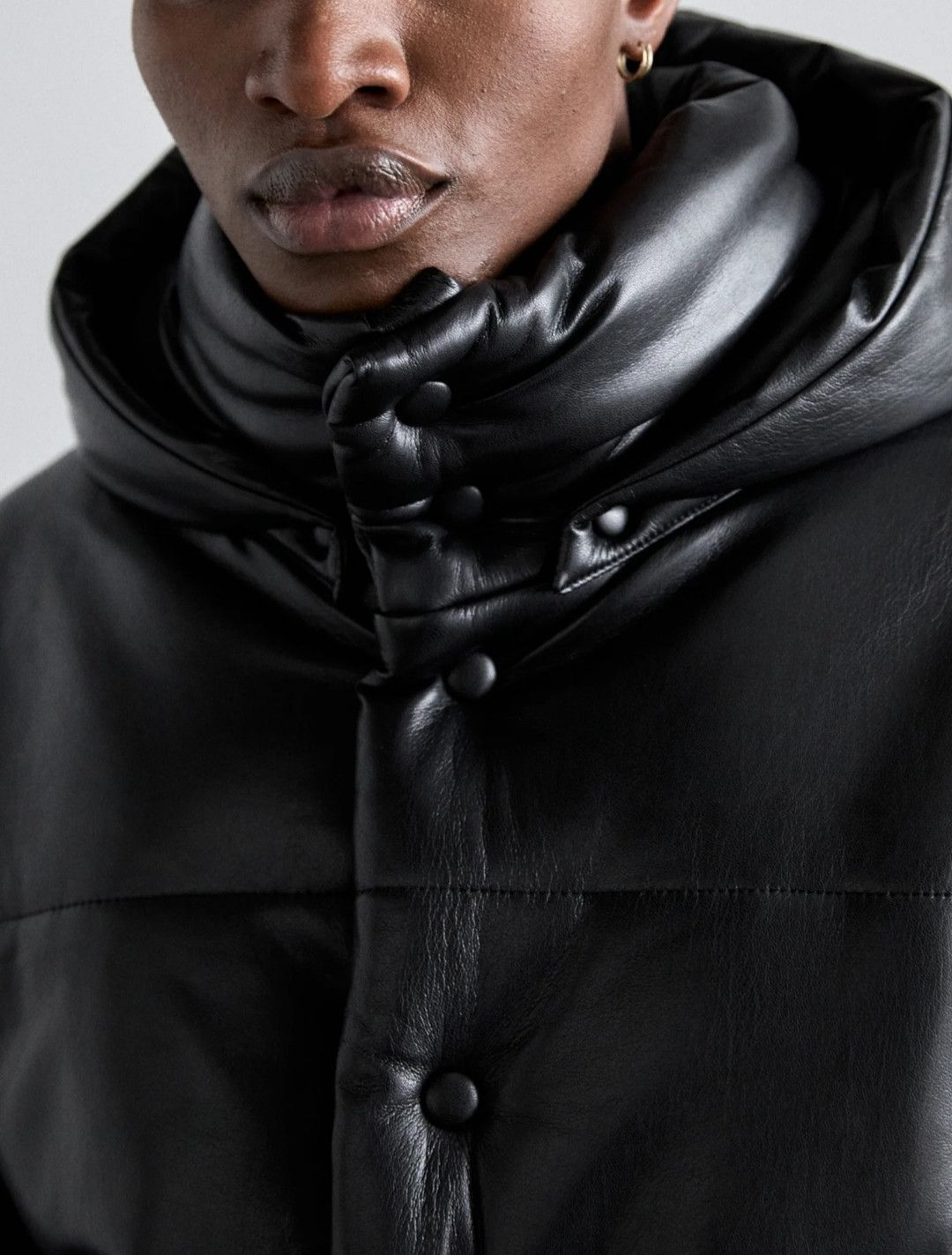 Nanushka Nanushka High-Neck Hooded Puffer Jacket - size S Size US S / EU 44-46 / 1 - 3 Thumbnail