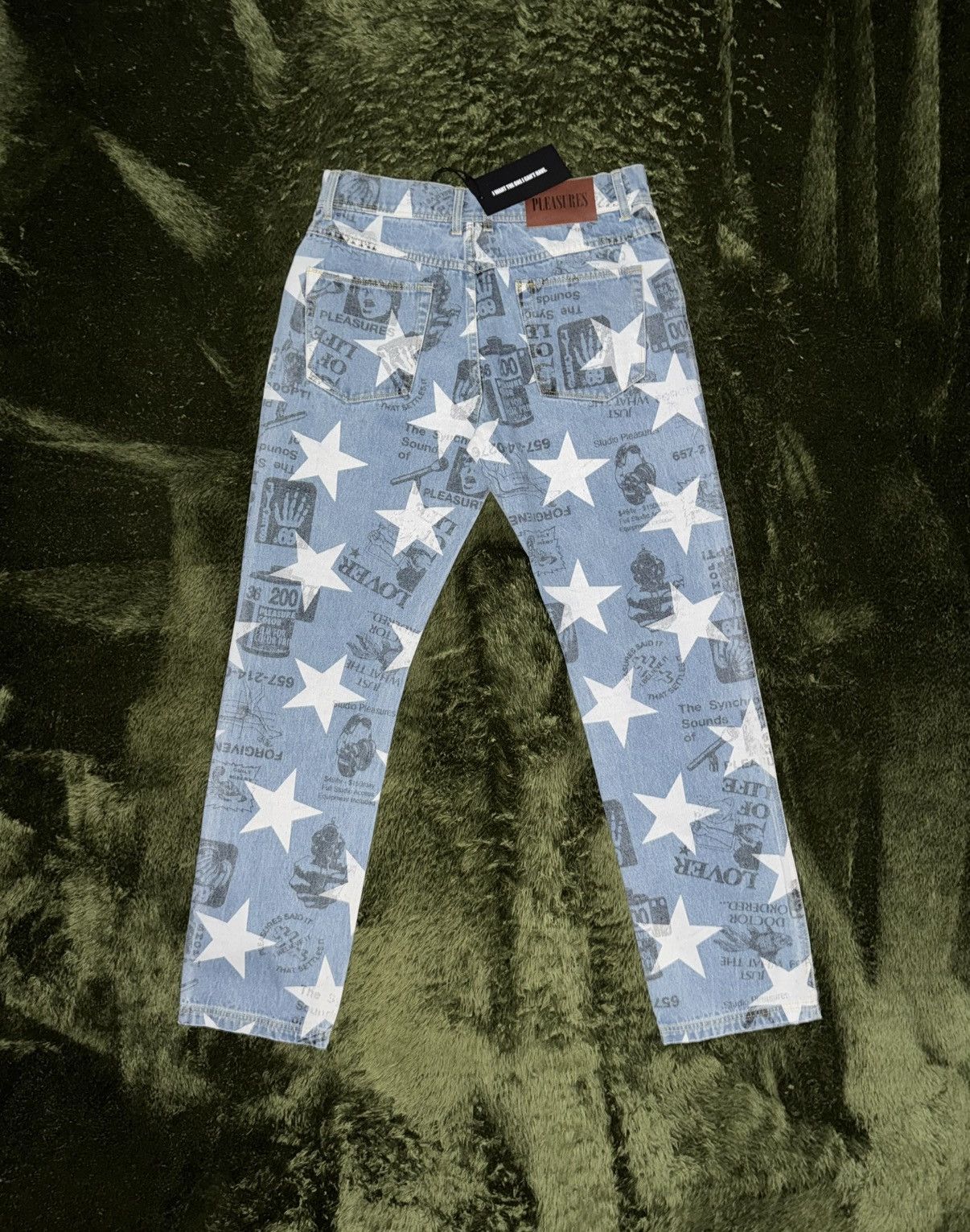 Pleasures [32] Pleasures star printed poppy denim pants light indigo Size US 32 / EU 48 - 8 Thumbnail