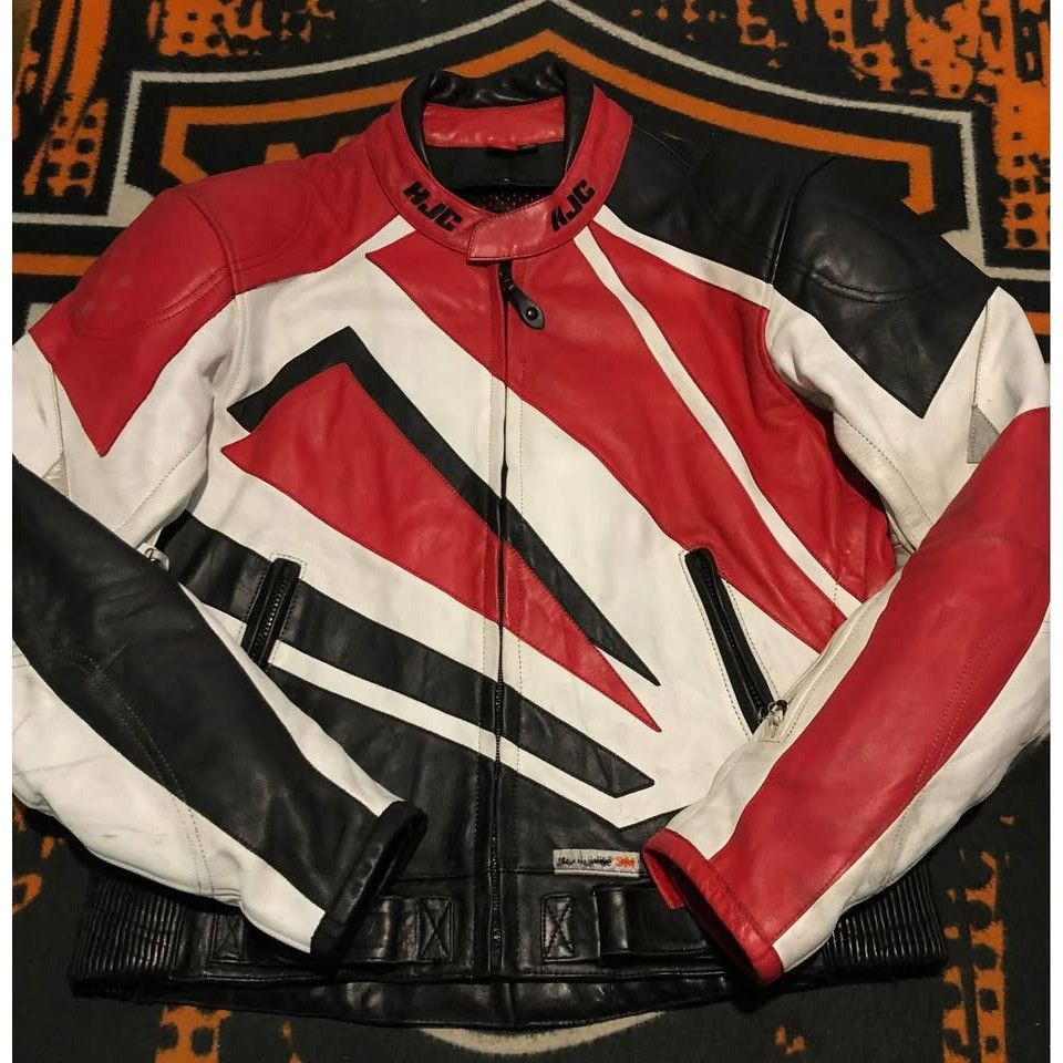 Other VTG Riding Jacket Size 44 Men Leather, Armor, HJC CIROTECH Size US M / EU 48-50 / 2 - 6 Thumbnail