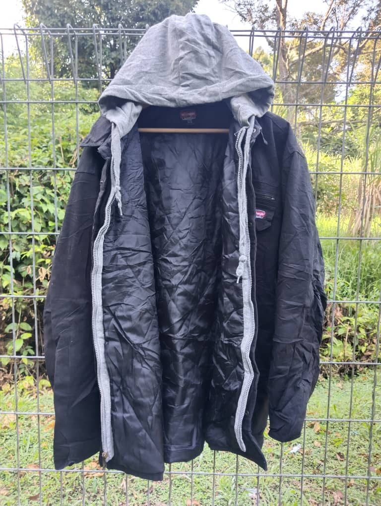Wrangler Vintage Wrangler Workwear Hoodie Jacket Buttons Up Size US XL / EU 56 / 4 - 2 Thumbnail