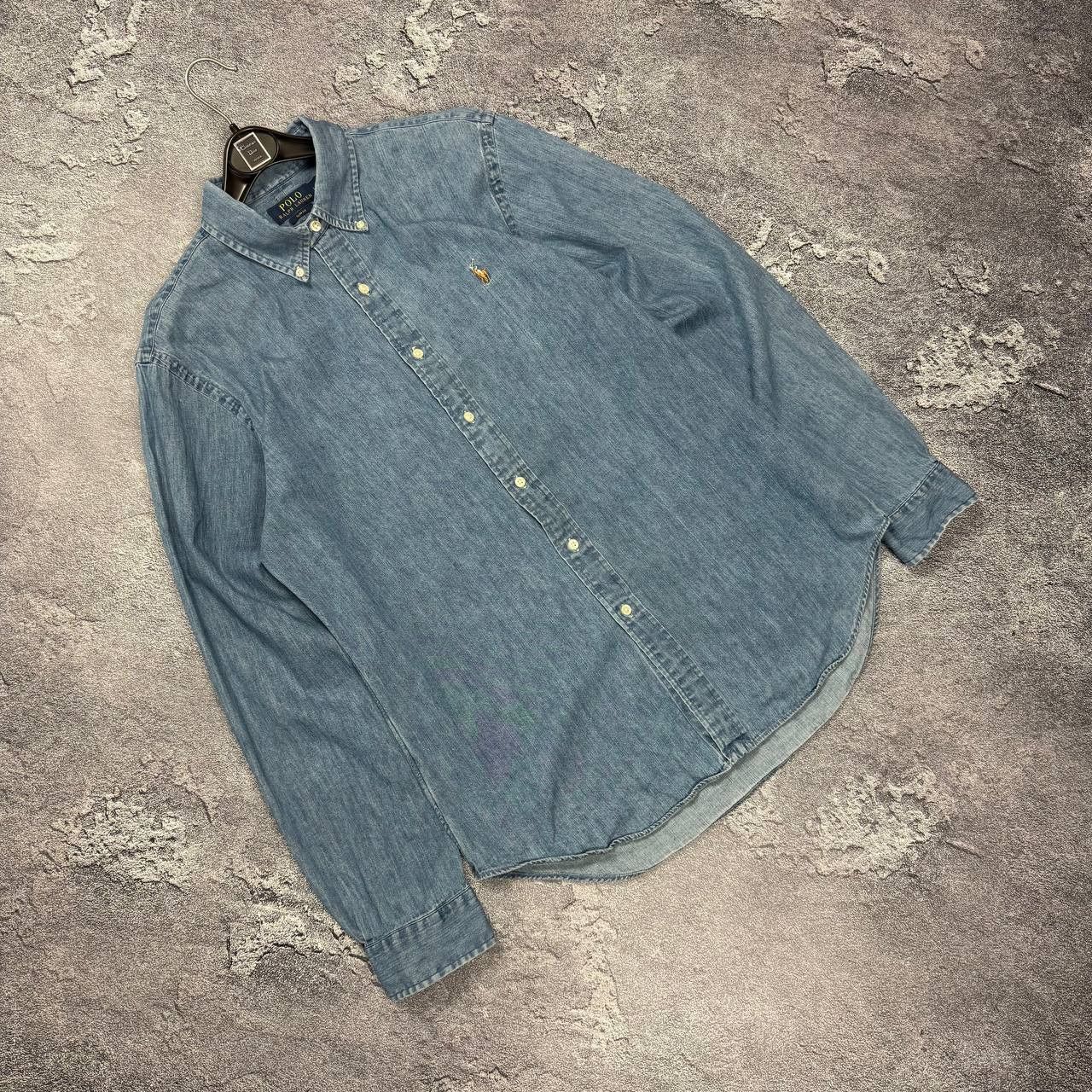 👔 Vintage Polo Ralph Lauren Denim Shirt Light Button Up