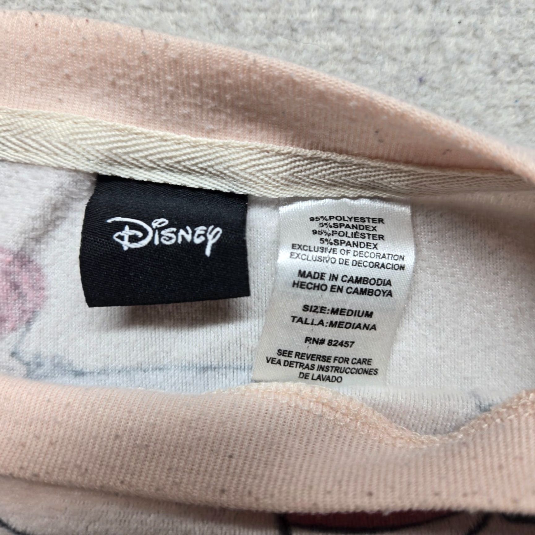 Disney Disney Pooh Eeyore All-Over Print Pink Fleece Pullover Sweater Women’s M Pink Sweater Womens Size M / US 6-8 / IT 42-44 - 3 Thumbnail
