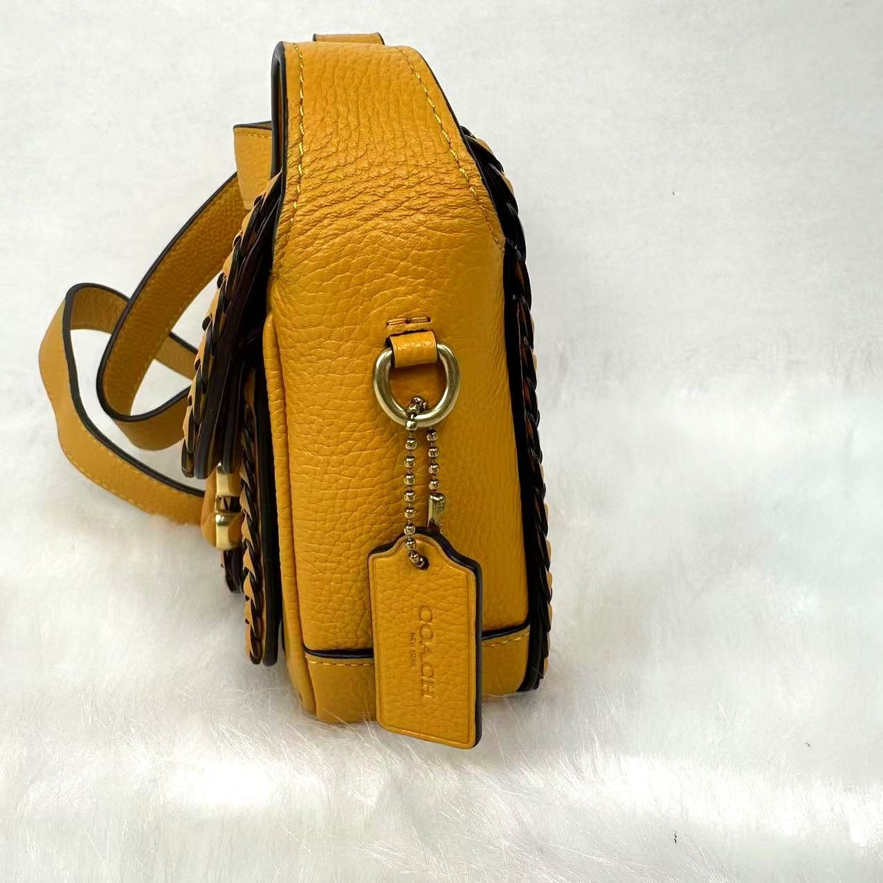 Coach Coach Tabby Leather xbody Messenger 19 Braid Buttercup NWT Size ONE SIZE - 5 Thumbnail