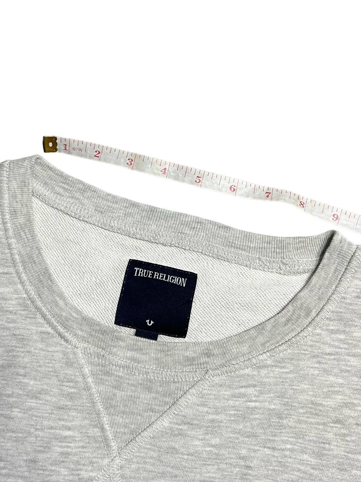 True Religion Vintage True Religion Grey Sweashirt Size US XL / EU 56 / 4 - 5 Thumbnail
