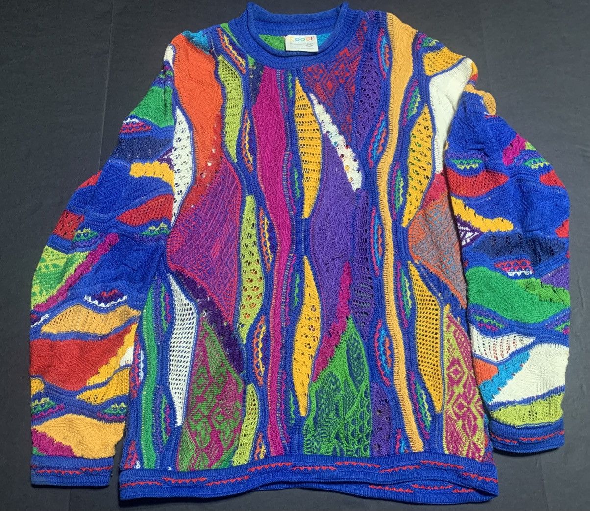 Coogi × Vintage Crazy Vintage Limnos Australia Coogi Style 3D Knit