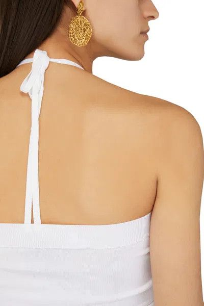 Loewe o1y1025 Blouse in White Size L / US 10 / IT 46 - 4 Thumbnail