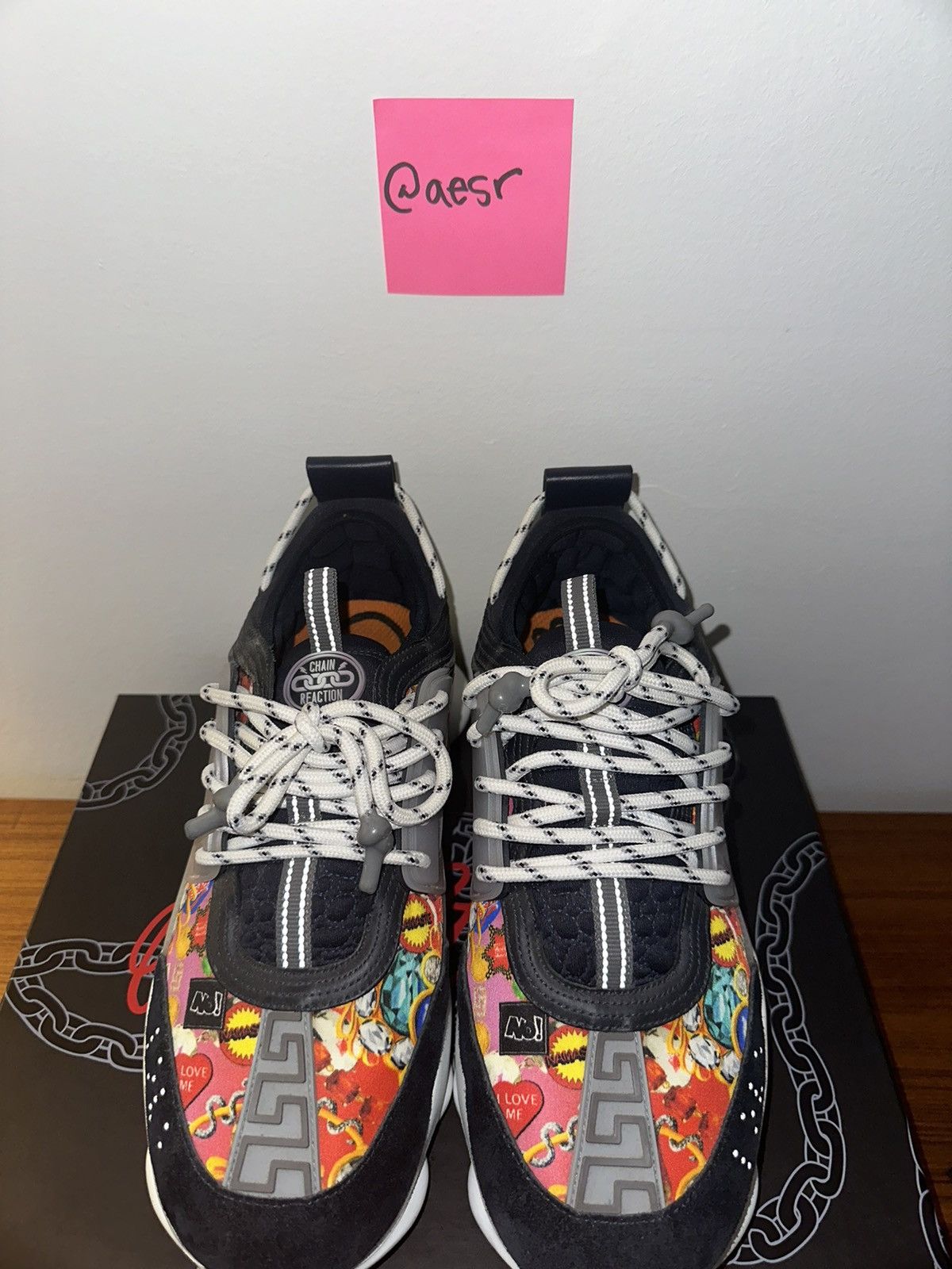 Versace Versace Chain Reaction Navy Multi Size US 10.5 / EU 43-44 - 3 Thumbnail