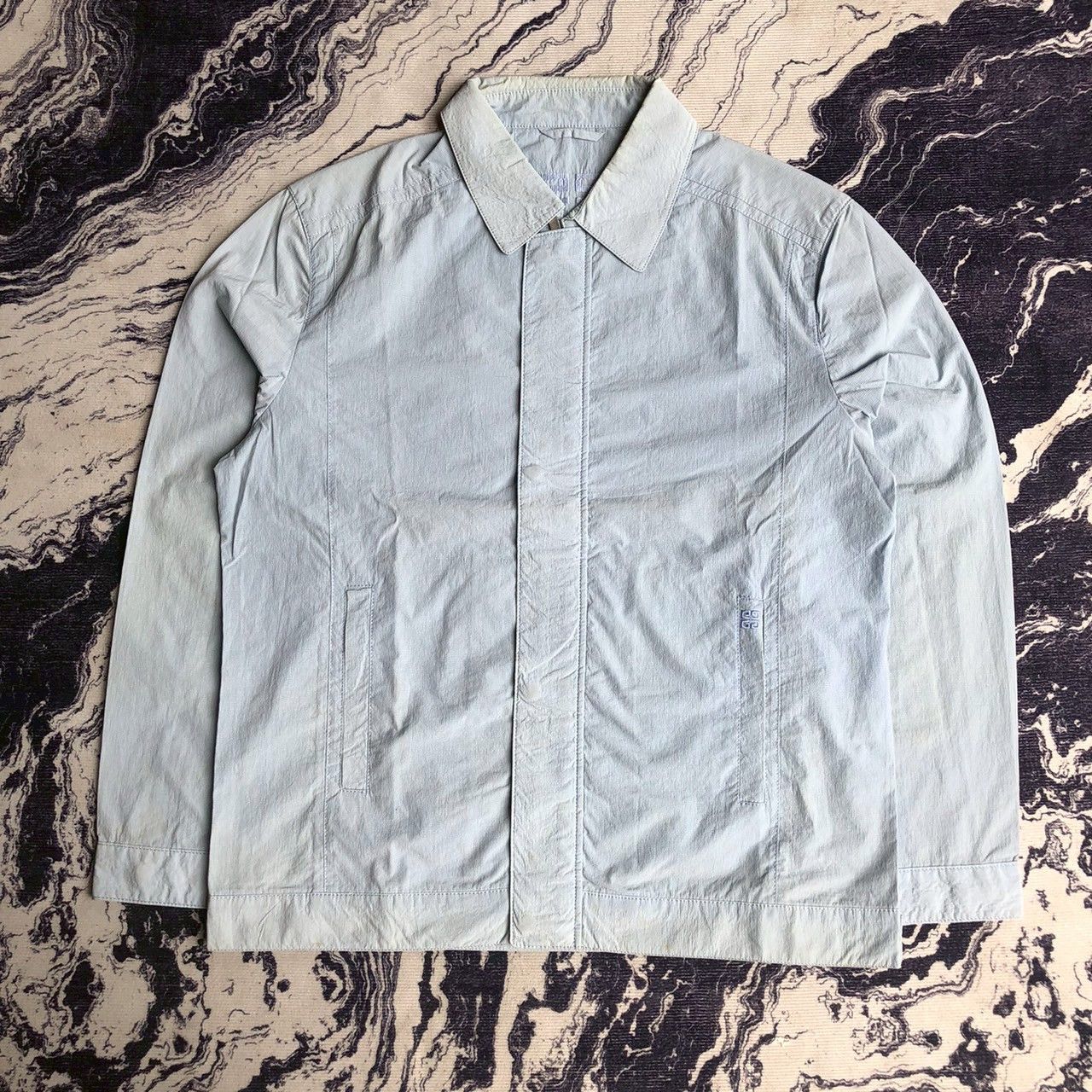 Givenchy Givenchy Light Blue Zip Jacket Archive Piece Size US L / EU 52-54 / 3 - 2 Thumbnail