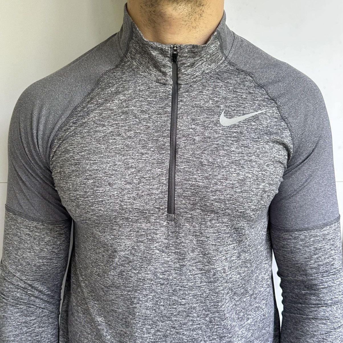 Nike Nike Dri-Fit Element Mens Gray 1/2 Zip Running Shirt Size M Size US M / EU 48-50 / 2 - 2 Thumbnail