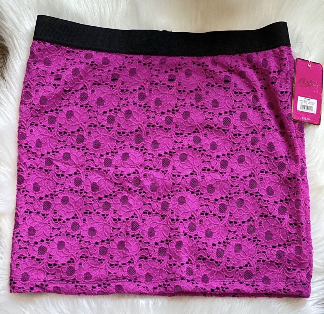 Other CANDIE’S FLORAL LACE MINI SKIRT Size 31" - 2 Thumbnail