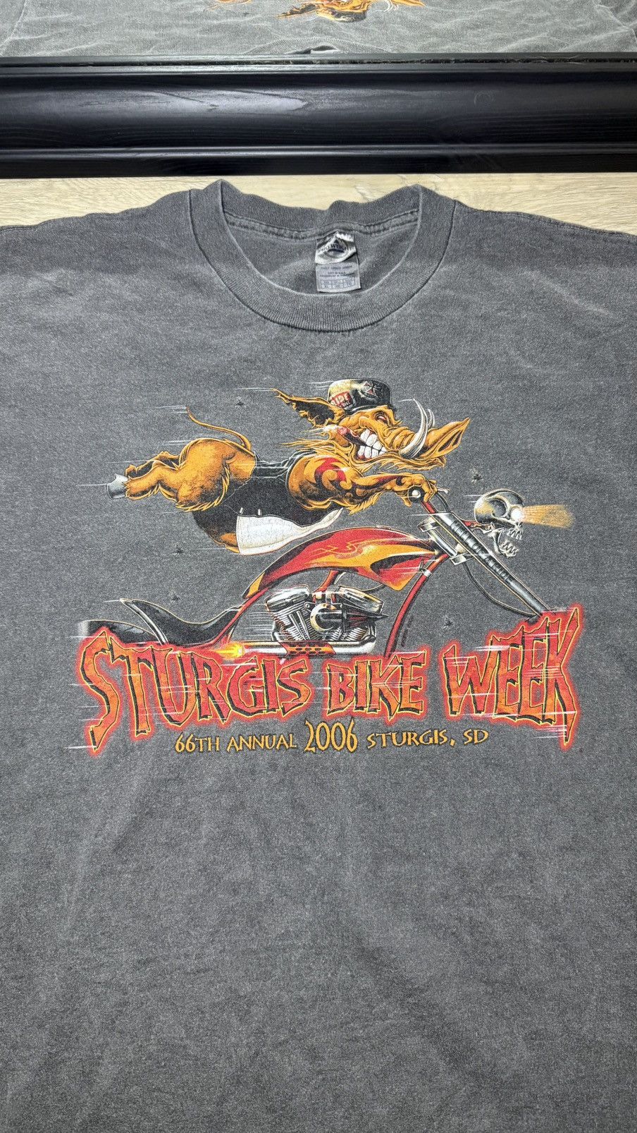 Harley Davidson Vintage / Y2K 2006 Sturgis Bike Week Hog Riding A Chopper Size US XL / EU 56 / 4 - 2 Thumbnail