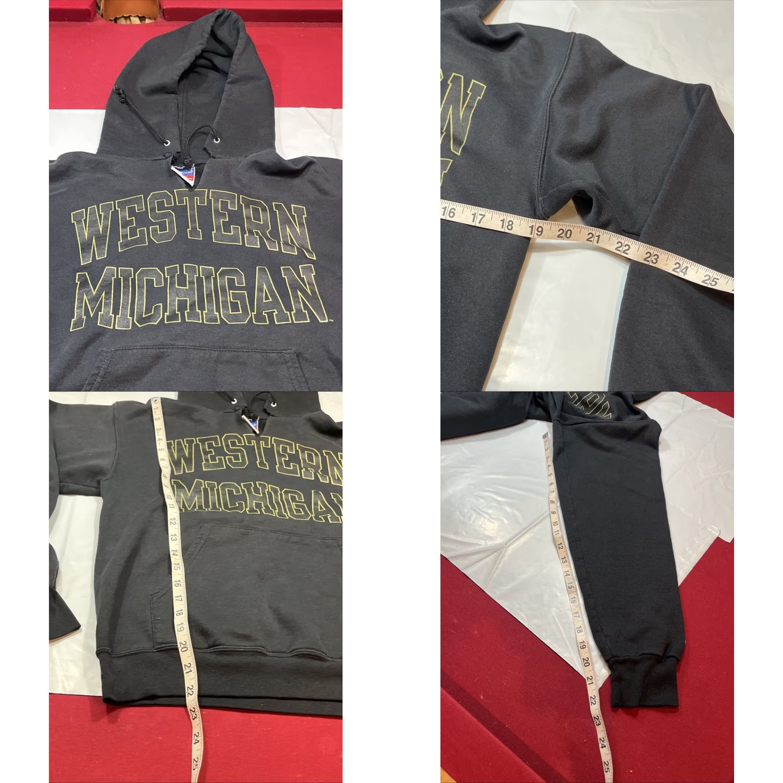 Champion VINTAGE Champion Hoodie Western Michigan University Black WMU Broncos Pullover Men's S Ng Size US S / EU 44-46 / 1 - 8 Thumbnail