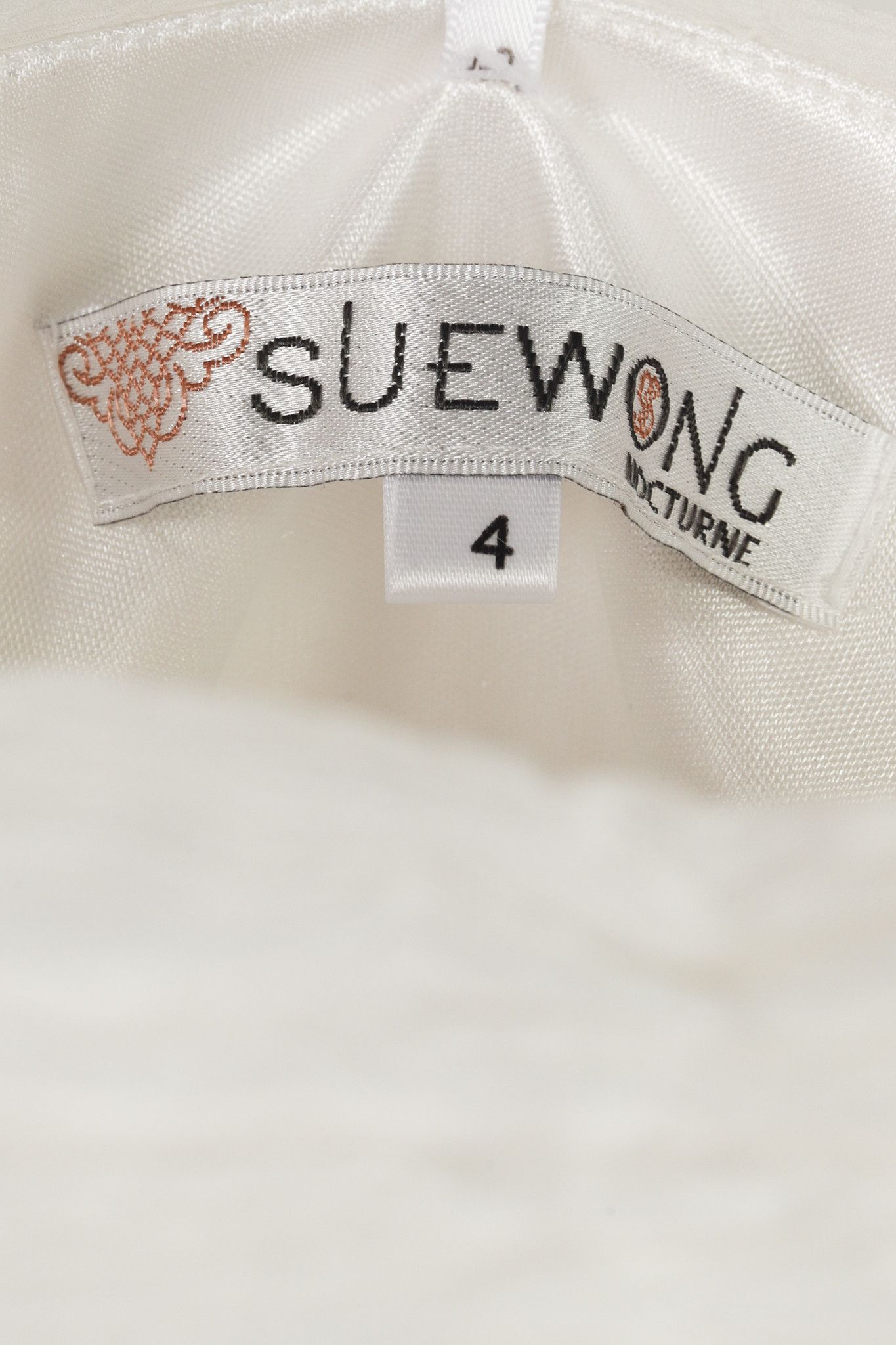 Other Sue Wong White Embellished Scalloped-Skirt Mini Dress Size S / US 4 / IT 40 - 4 Thumbnail