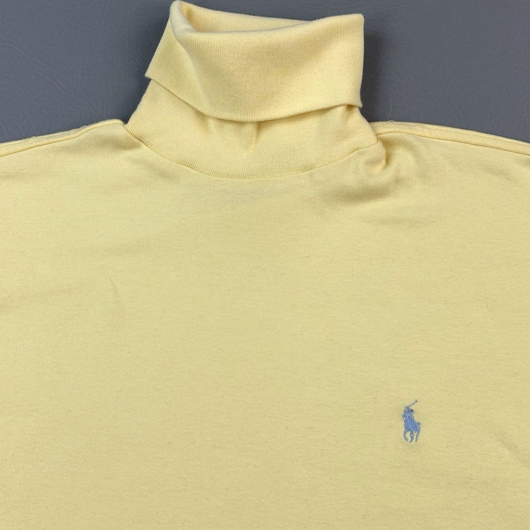 Ralph Lauren VINTAGE Ralph Lauren Shirt Mens Small Yellow Long Sleeve Turtleneck Preppy 90s Size US S / EU 44-46 / 1 - 4 Thumbnail