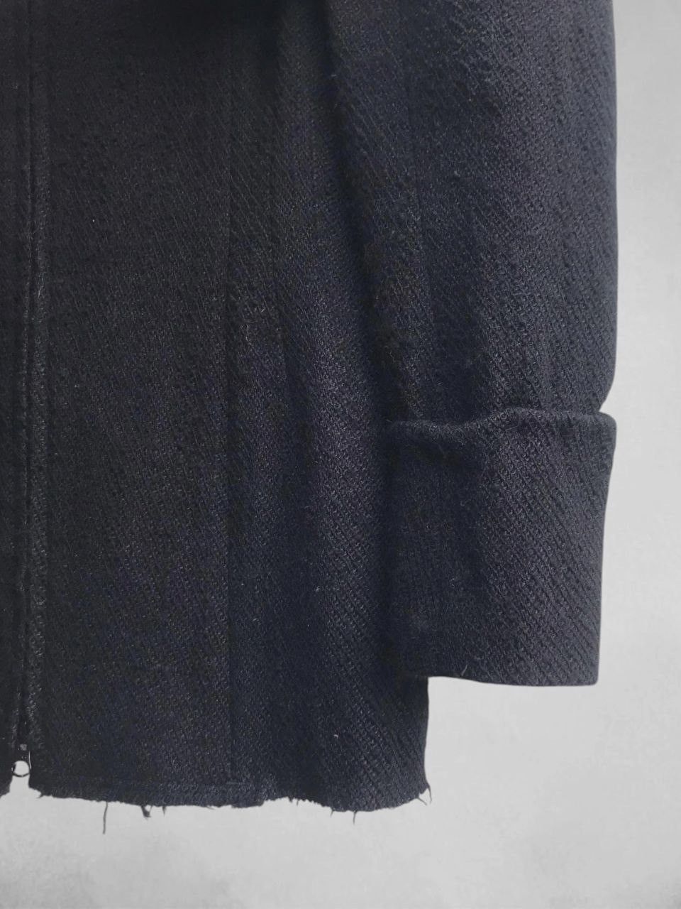Yohji Yamamoto AW08 Runway Unfinished High Gauge Long Neck Jacket Size M / US 6-8 / IT 42-44 - 11 Thumbnail