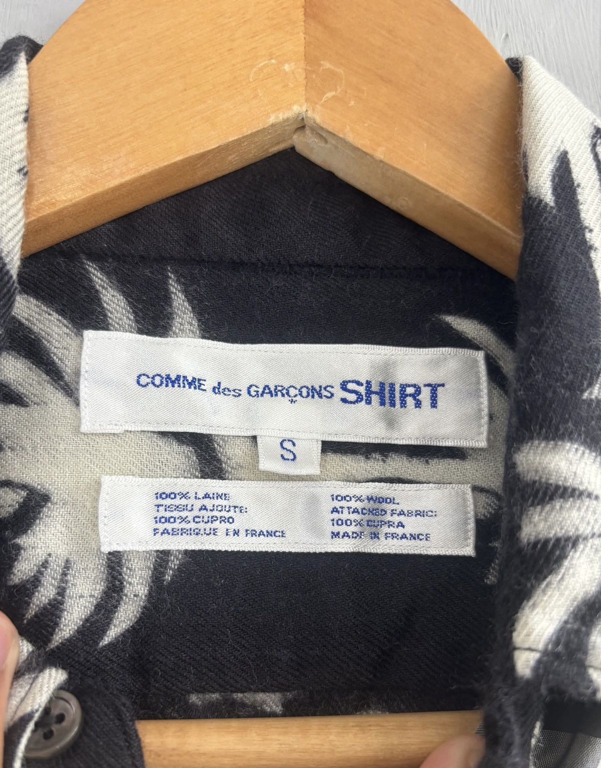 Comme des Garcons × Comme des Garcons SHIRT Comme Des Garcons SHIRT Palm Tree Print Hybrid Shirt Size US S / EU 44-46 / 1 - 6 Thumbnail