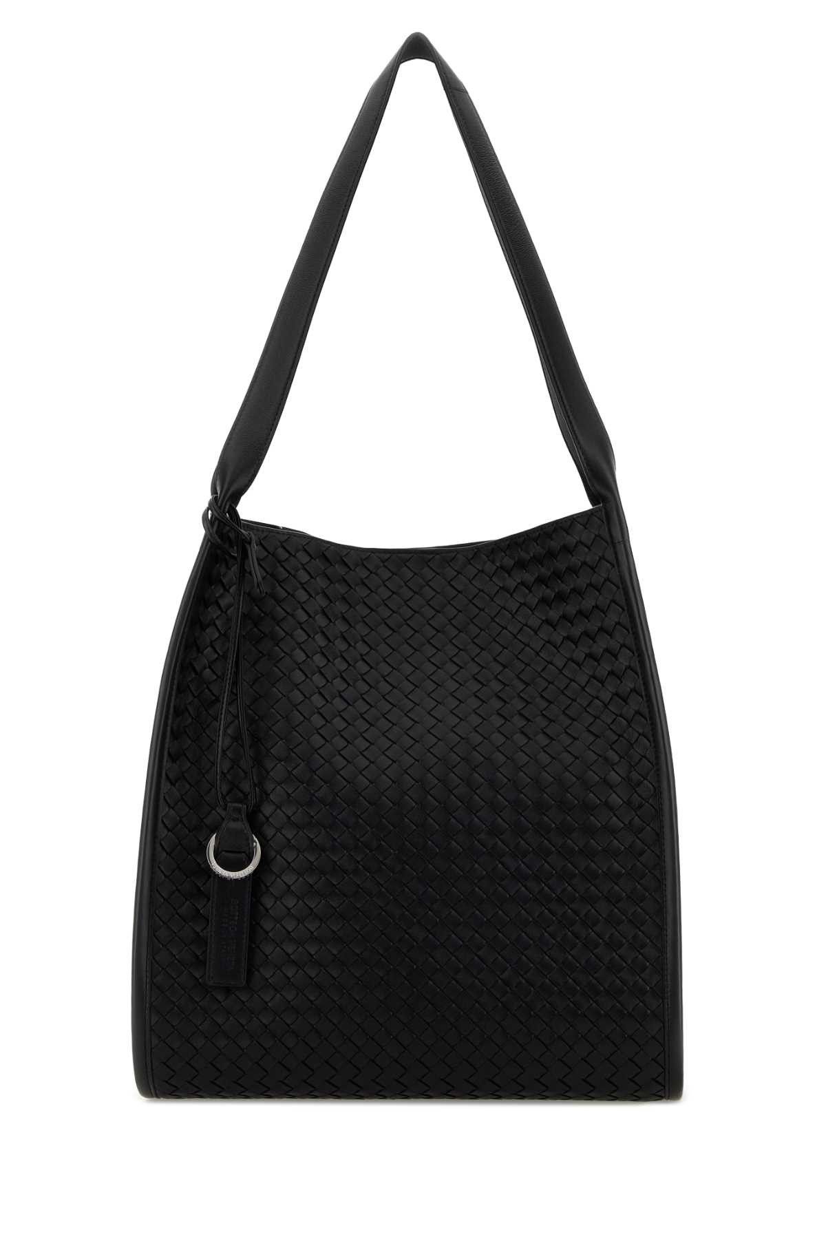 Bottega Veneta Black Leather Corriere Shopping Bag Size ONE SIZE - 1 Thumbnail
