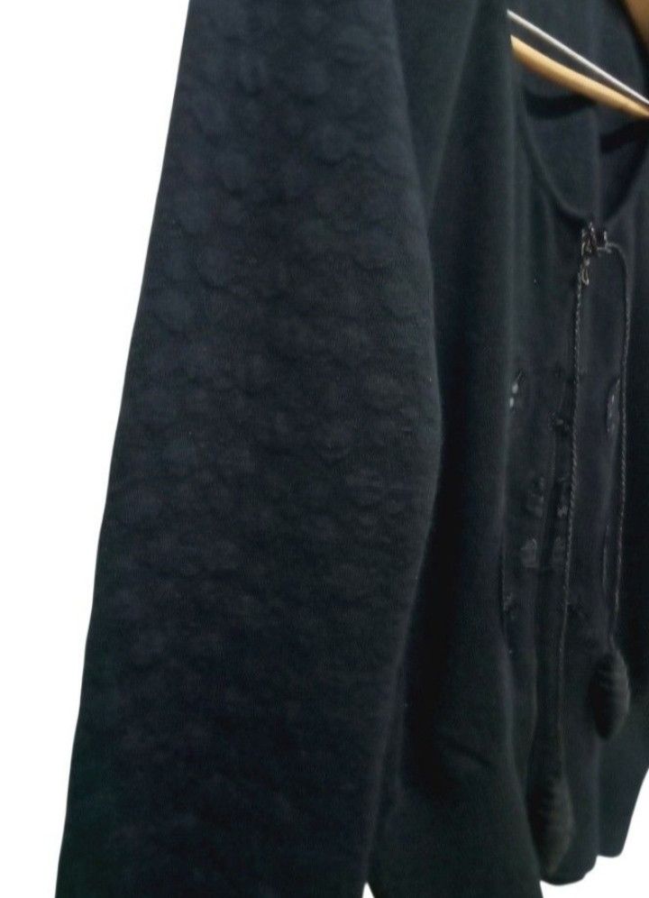 Bottega Veneta Vintage 100% Cashmere Bottega Veneta Black Cardigan Top Size M / US 6-8 / IT 42-44 - 3 Thumbnail