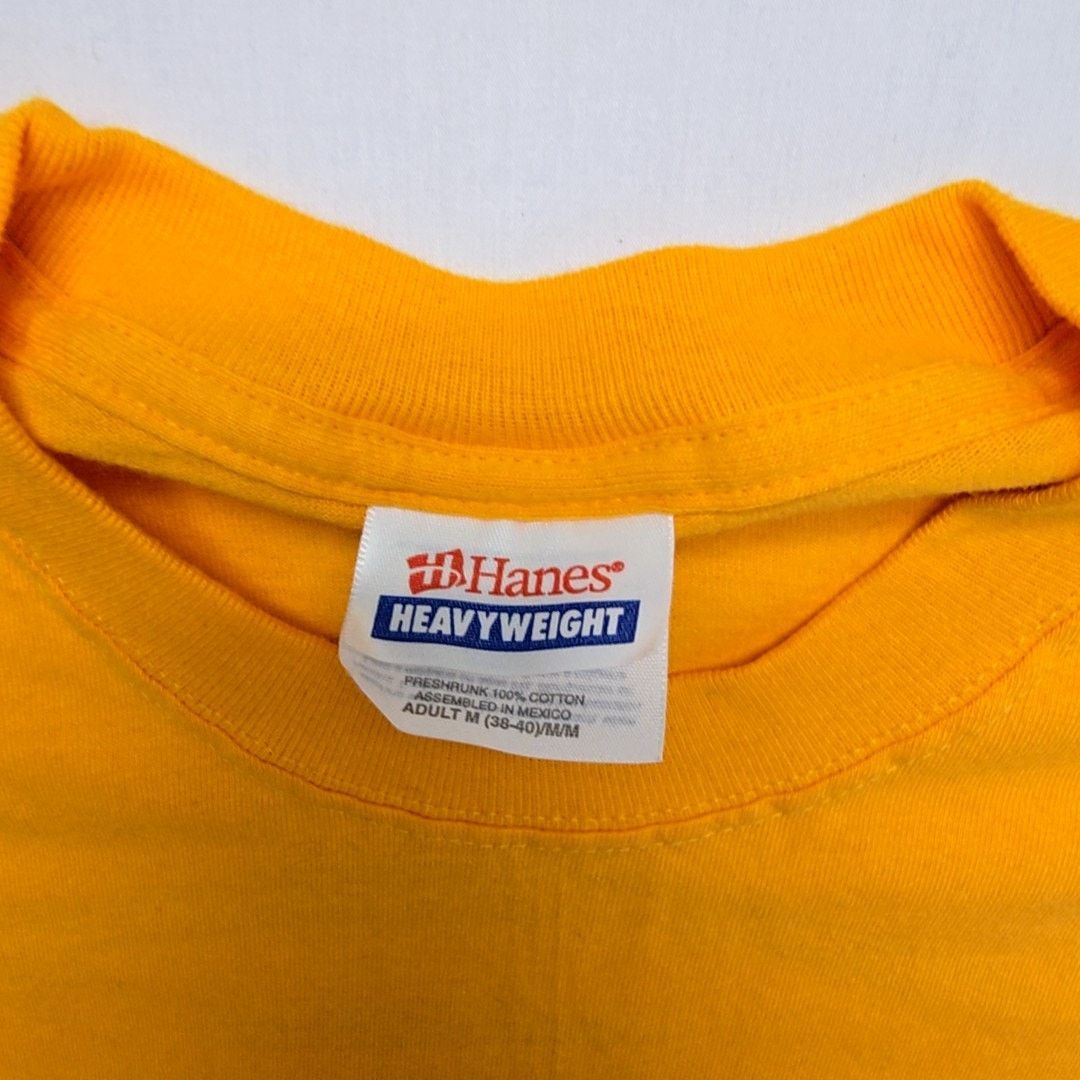Hanes Vintage Shawnee Shirt Hanes M Ski Ride Tube Yellow Tee 90s Size US M / EU 48-50 / 2 - 5 Thumbnail