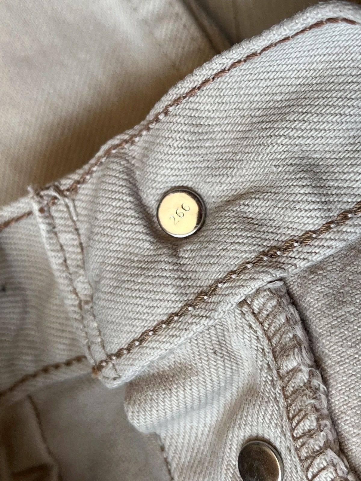 Levi's Levi’s 517 02 Deadstock Beige Denim Jeans Sz W 33 L 30 Size US 33 - 9 Thumbnail