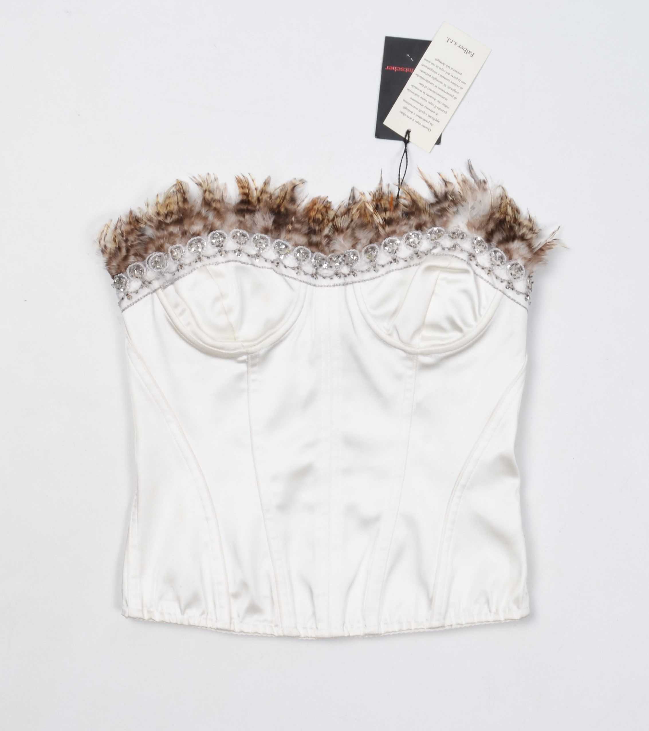 Vintage Vintage MARIA INTSCHER Y2K Real Feather Fairy Corset Size M / US 6-8 / IT 42-44 - 4 Thumbnail