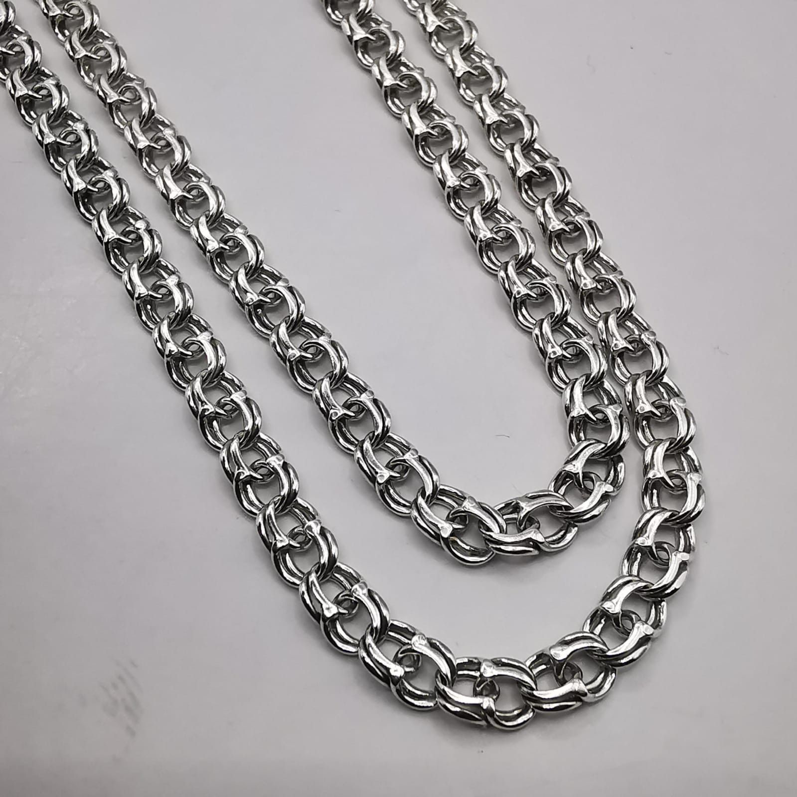 Sterling Silver Vintage Jewelry Chain,925 Sterling Silver,Signed 15,31g Size ONE SIZE - 5 Thumbnail