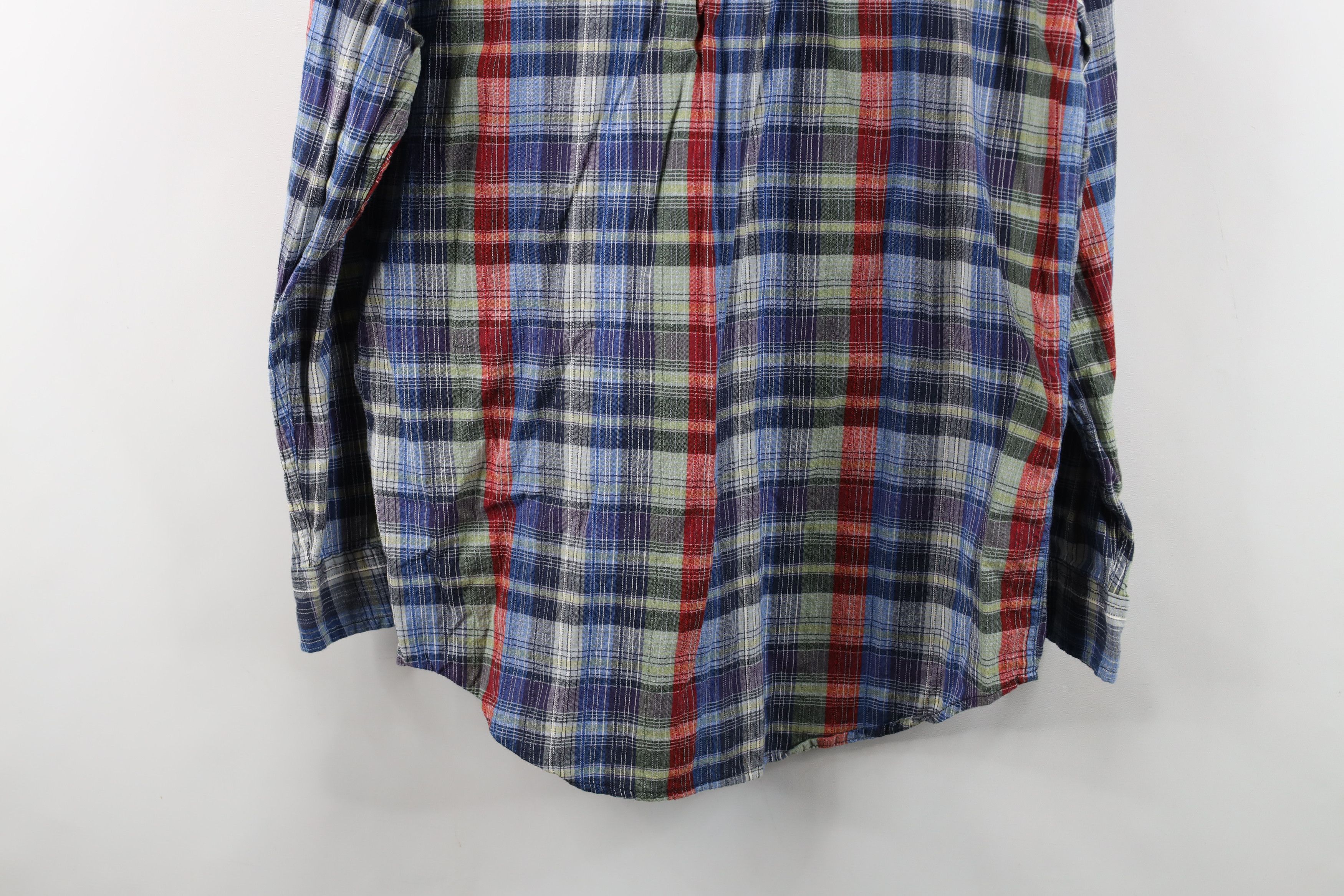 Wrangler Vintage Wrangler Plaid Knit Collared Button Down Shirt Size US M / EU 48-50 / 2 - 12 Thumbnail