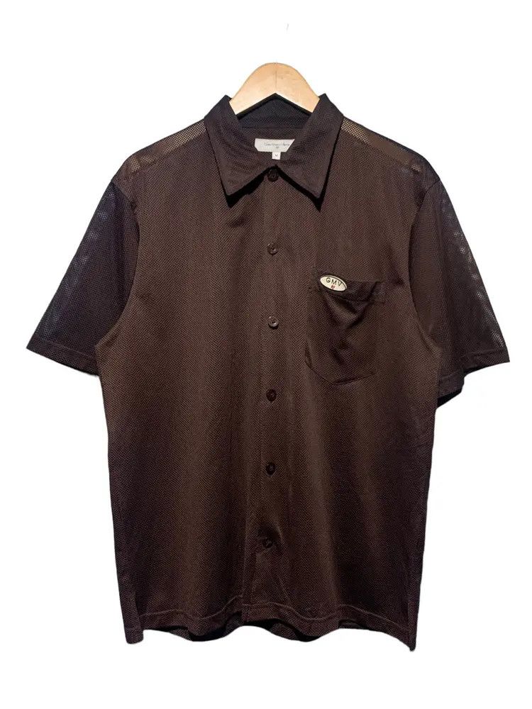 GianMarco Venturi Y2k transparent mesh fishnet summer button shirt Size US L / EU 52-54 / 3 - 5 Thumbnail