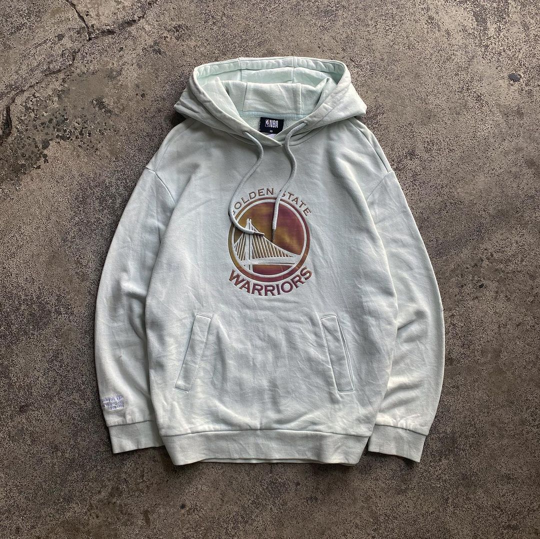 image of Golden State Wariors X Nba Hoodie in White, Men's (Size XS)