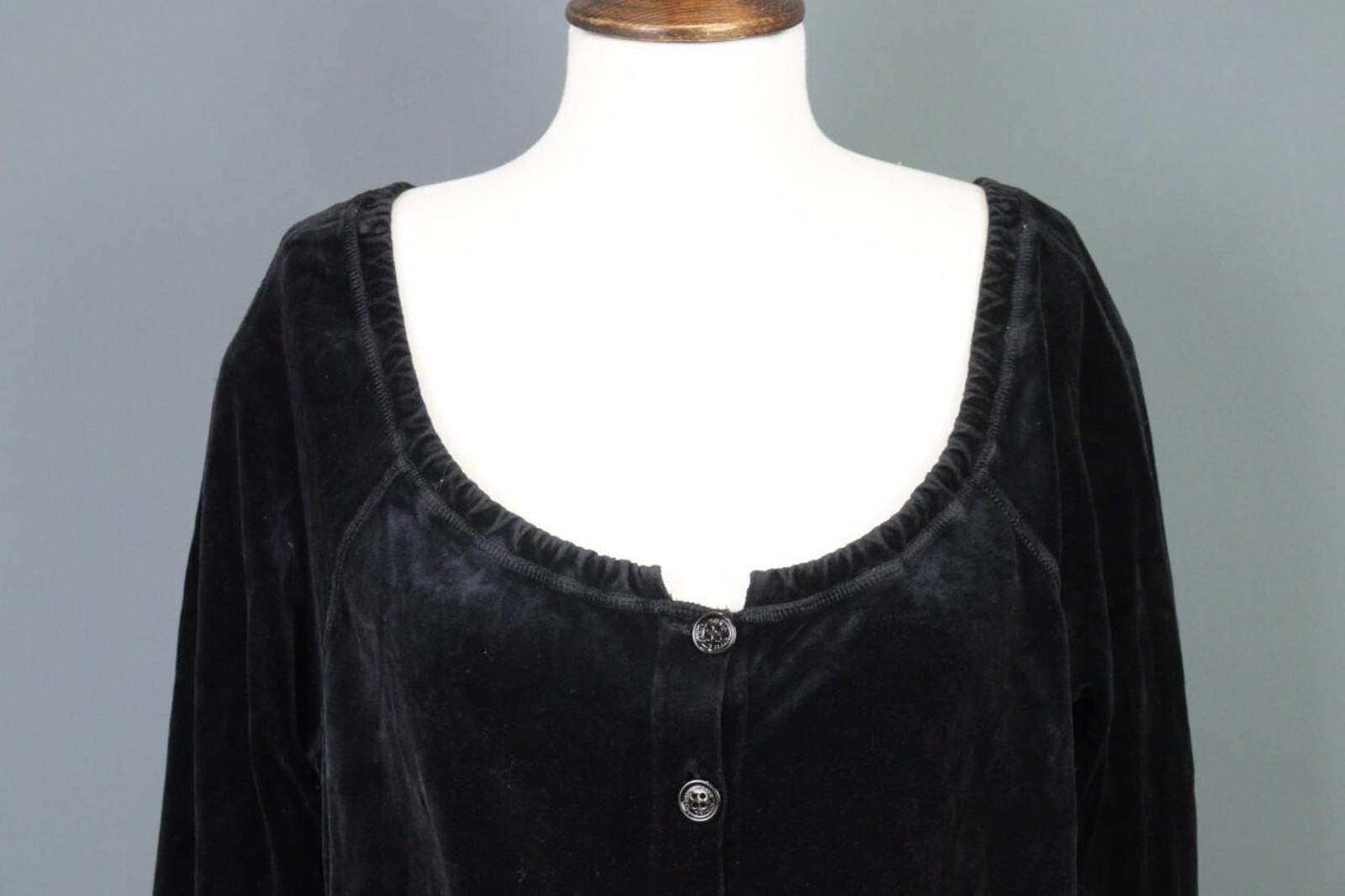 Sonia Rykiel Vintage Sonia Rykiel Black Button A-Line Short Dress Size XL Size XL / US 12-14 / IT 48-50 - 2 Thumbnail