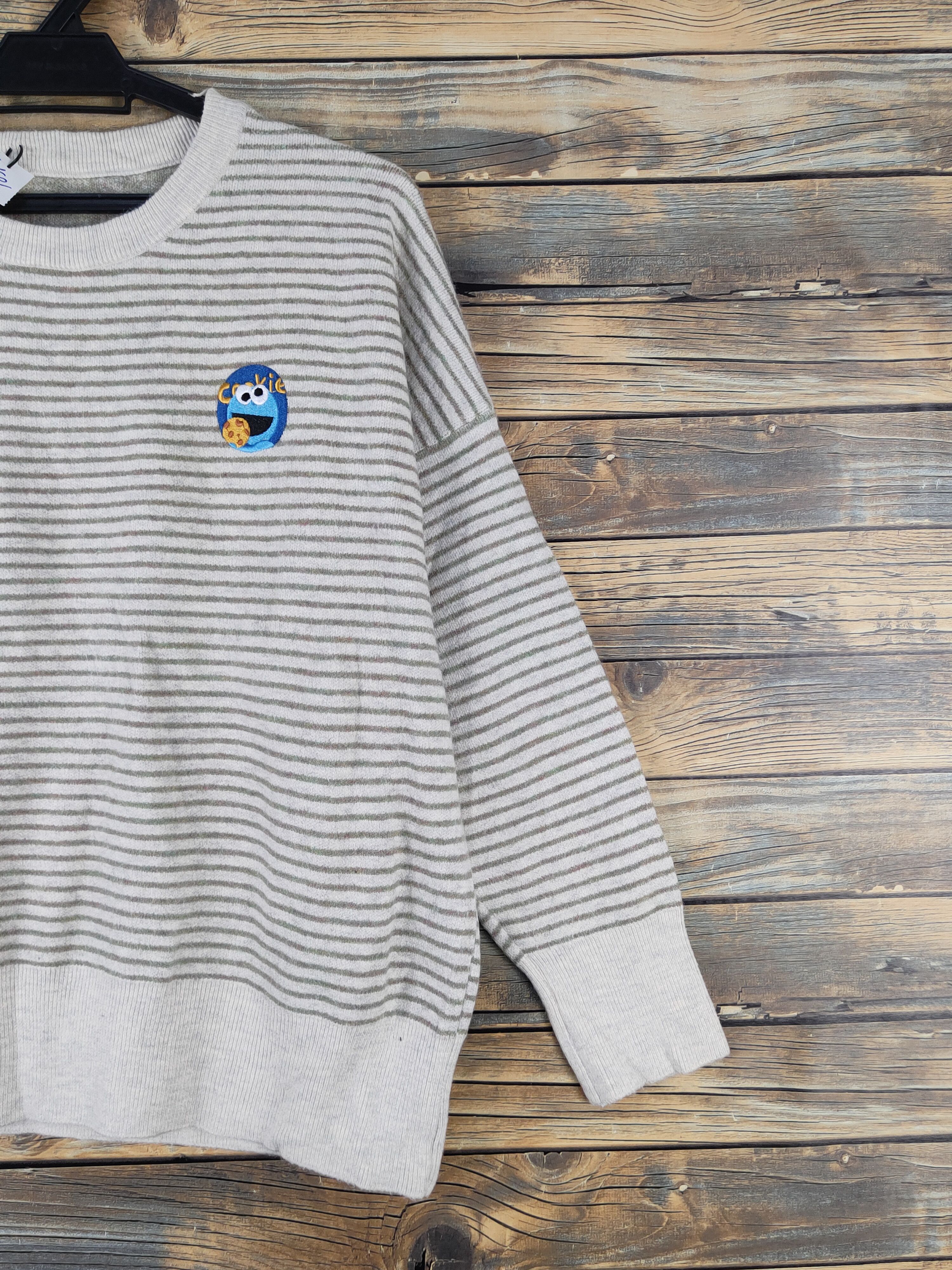 Cookies × Homespun Knitwear × Japanese Brand Japanese Brand Ivory Green knitwear Sweatshirts #W1686 Size L / US 10 / IT 46 - 6 Thumbnail