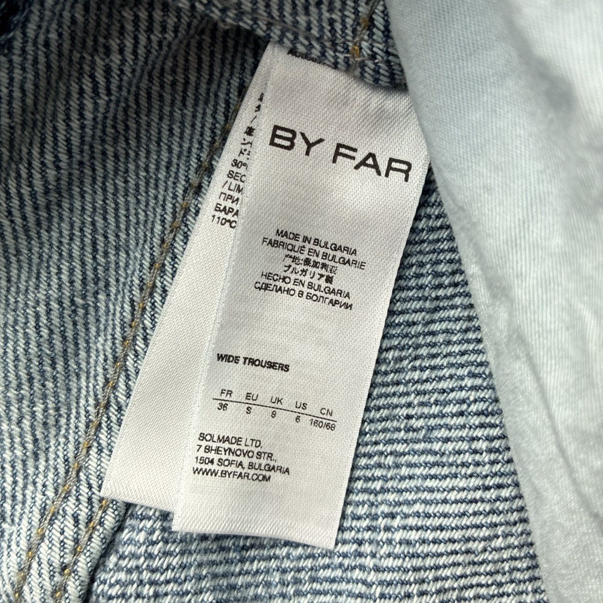 By Far By Far from Concepts Designer Stone Wash Flare Jeans NWT Size 28" / US 6 / IT 42 - 9 Thumbnail