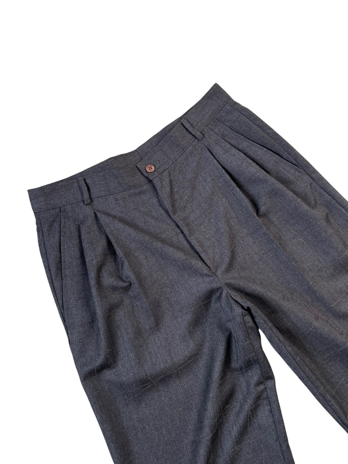 Versace Vintage Gianni Versace Crack Pattern Wool Gabardine Pants Size US 33 - 5 Thumbnail