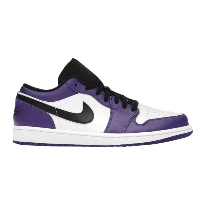 image of Jordan Brand 1 Low Court Purple (Used) Shoes in Court Purple/Black/White, Men's (Size 10)