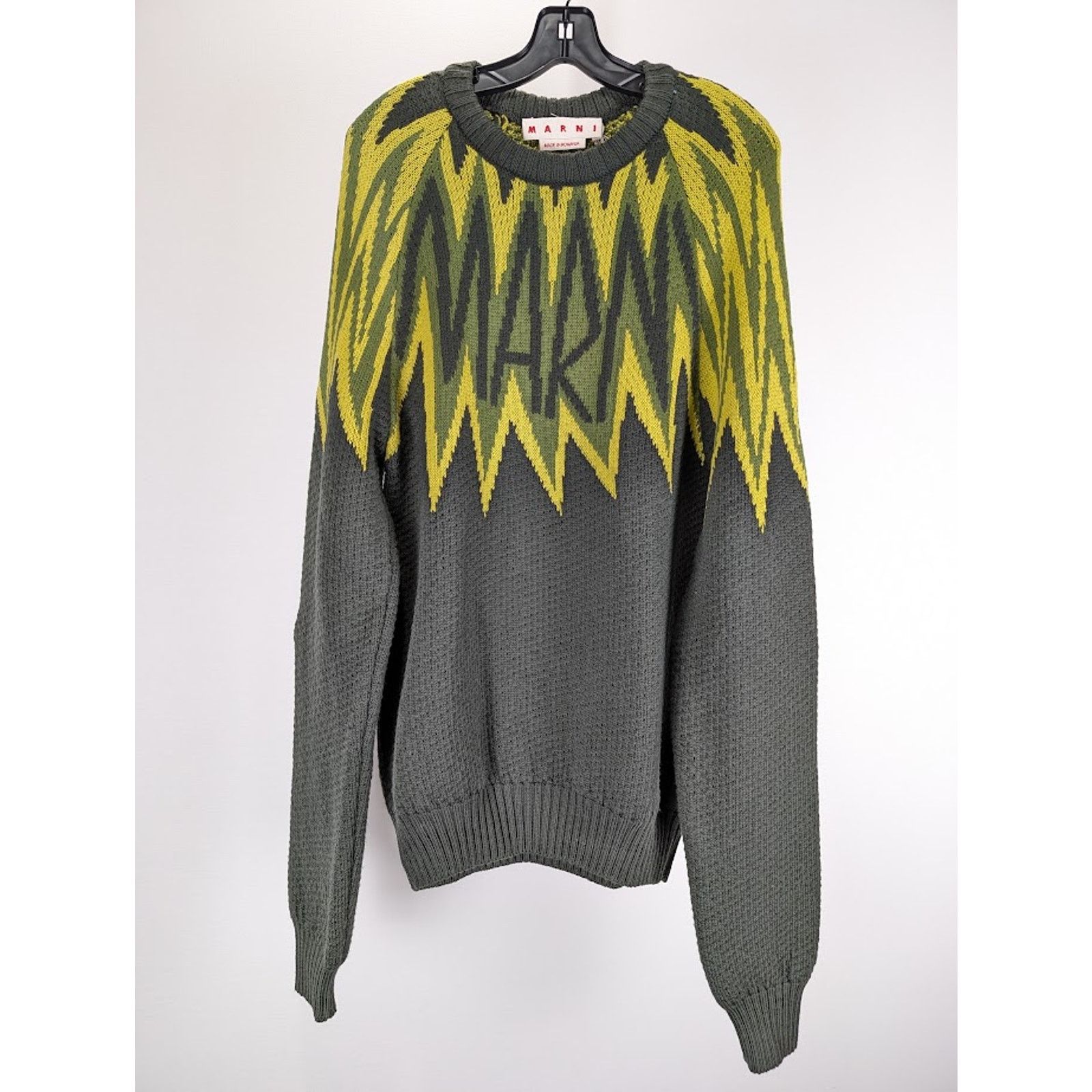 Marni o1rshd1 Fire Island Logo WV Gauge in Leav Green Size US L / EU 52-54 / 3 - 2 Thumbnail