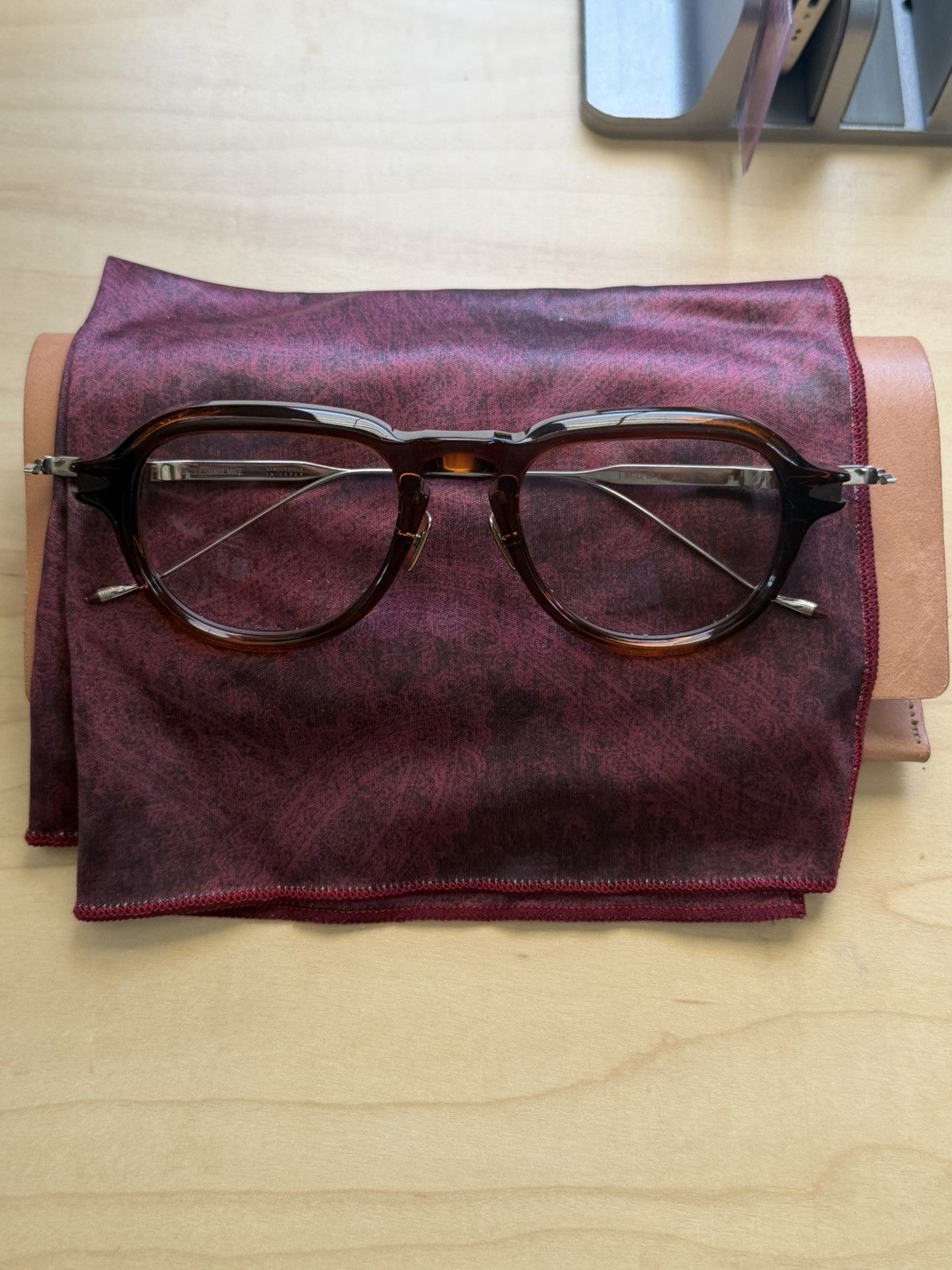 Jacques Marie Mage Jacques Marie Mage Jenkins glasses Brown Size ONE SIZE - 1 Thumbnail