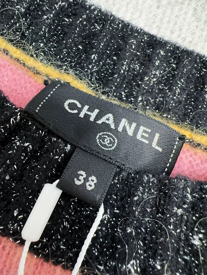 Chanel Chanel 22A Striped Fringe Knit Sweater Size M / US 6-8 / IT 42-44 - 6 Thumbnail