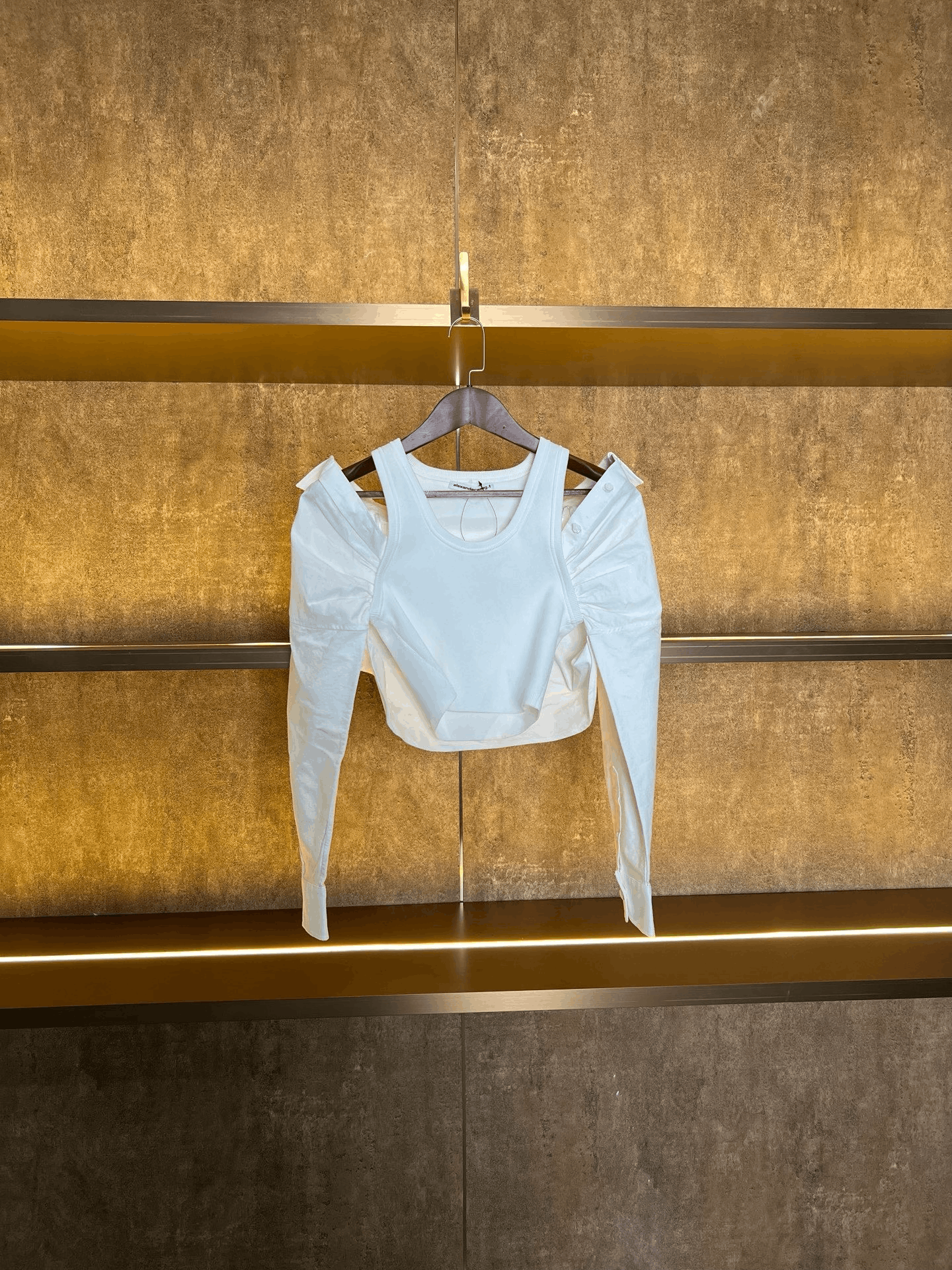 Alexander Wang Alexander Wang Short Shirt Fake Two-Piece Size S / US 4 / IT 40 - 1 Thumbnail