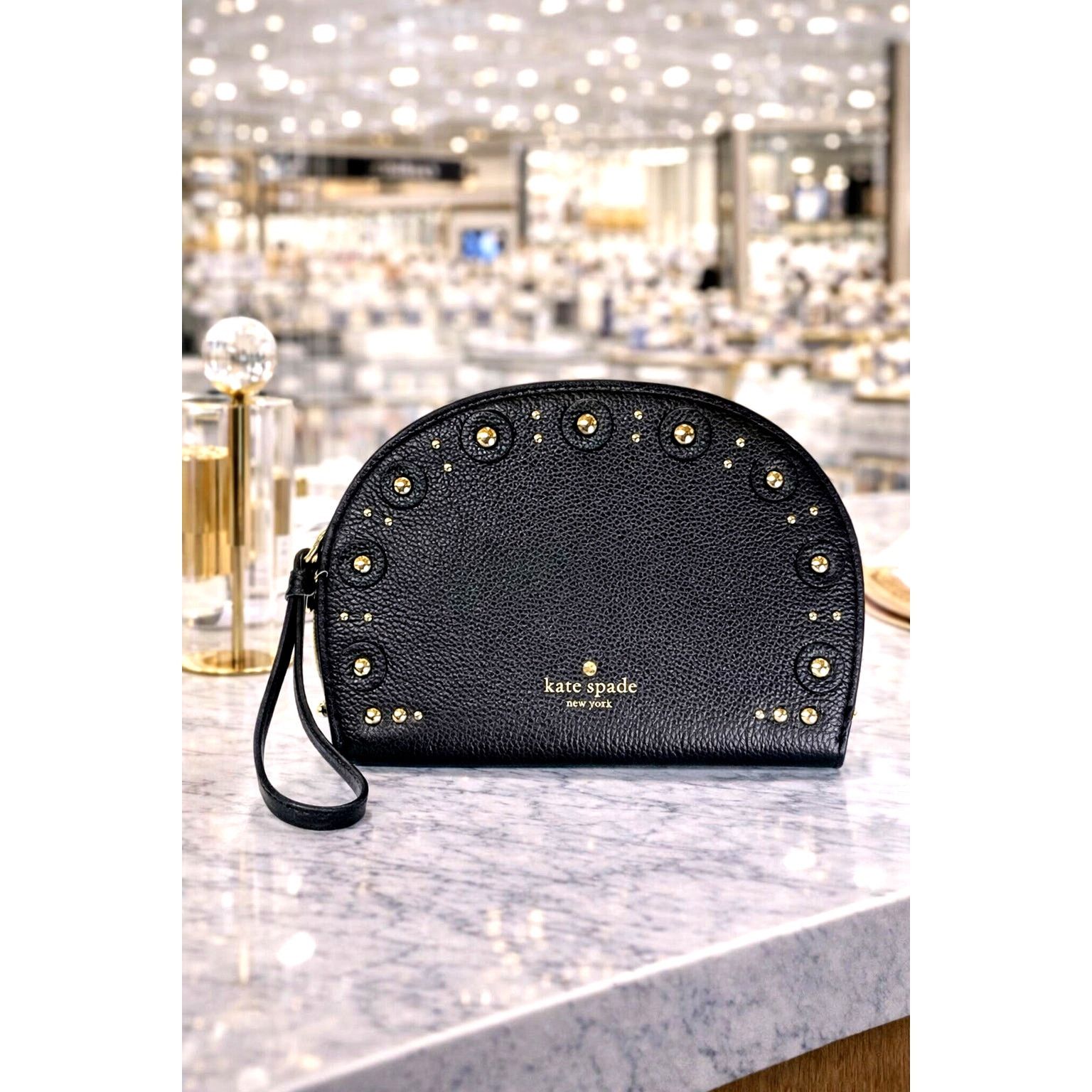 Kate Spade Kate Spade New York Shara Larchmont Studded Black Wristlet Size ONE SIZE - 1 Thumbnail