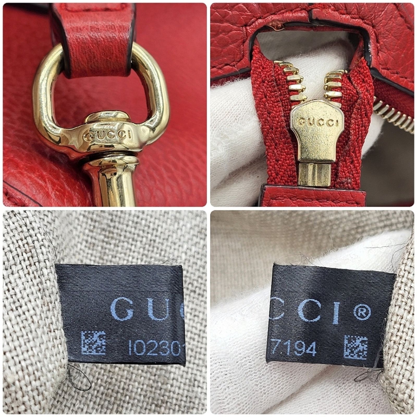 Gucci Gucci Interlocking GG Charm Pebbled Leather Satchel Bag Size ONE SIZE - 9 Thumbnail