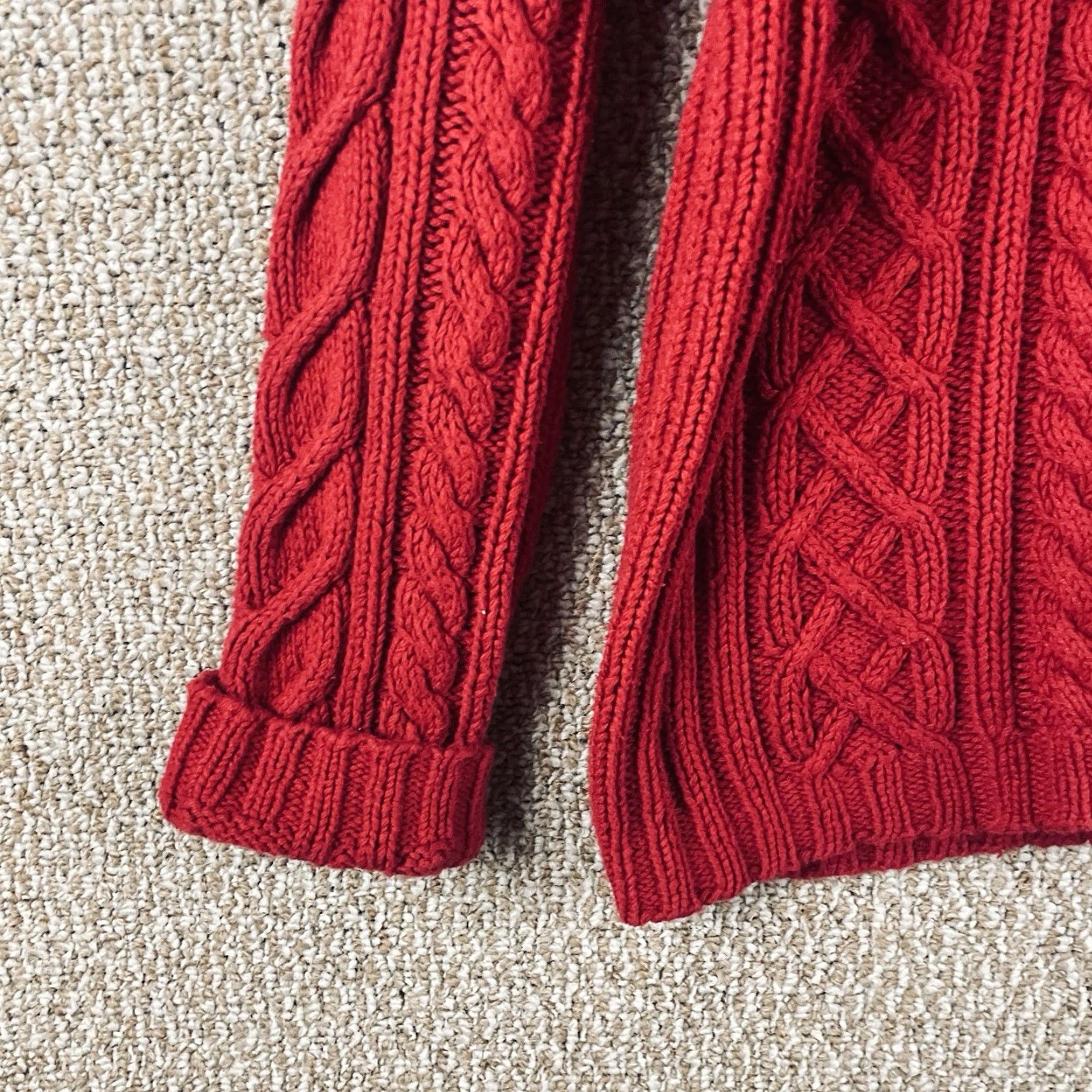 Eddie Bauer VINTAGE Eddie Bauer Sweater Men’s L Red Fisherman Cable Knit Chunky Knit R3 Shirt Pullover 90s Mens Size US L / EU 52-54 / 3 - 5 Thumbnail