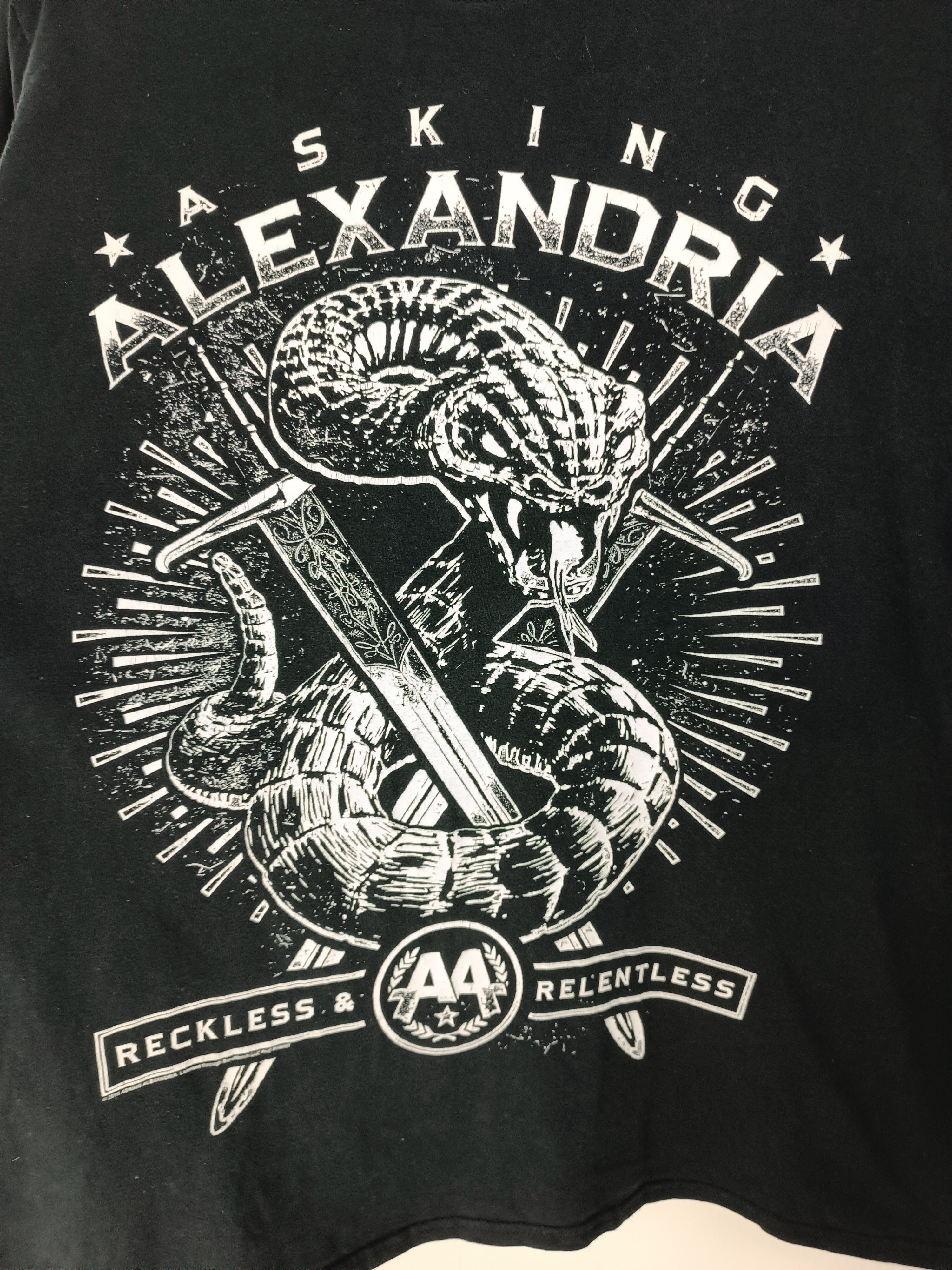Band Tees VINTAGE '11 ASKING ALEXANDRIA RECKLES SERPENT TEE bmth prada Size US M / EU 48-50 / 2 - 10 Thumbnail