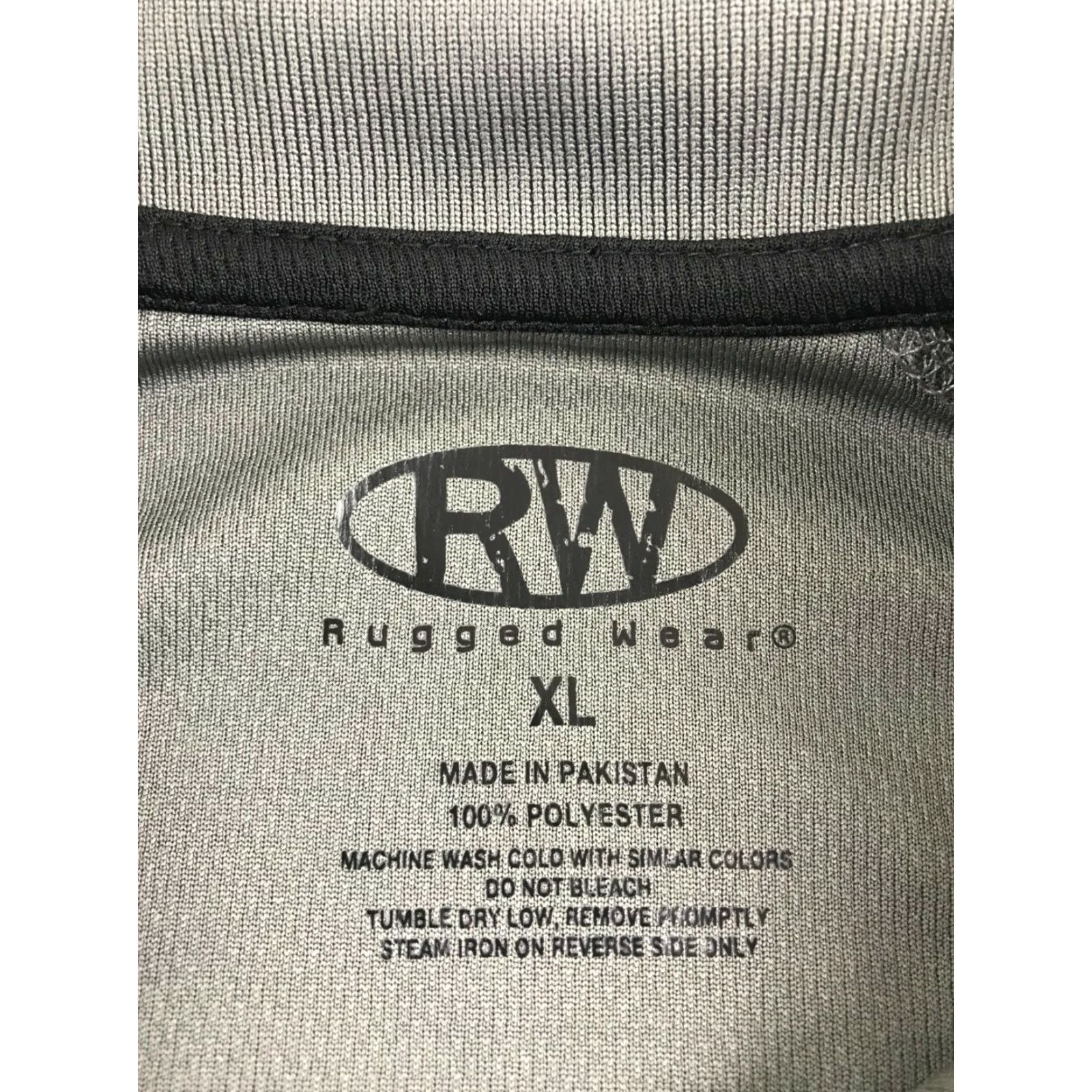 Vintage RW Rugged Wear Polo Shirt Men XL Gray Short Sleeve 1/4 Button Up Quickdry Polo, Golf, Modern, Reg, 100% Polyester, Solid, Brand Rugged Wear, Men Size US XL / EU 56 / 4 - 5 Thumbnail