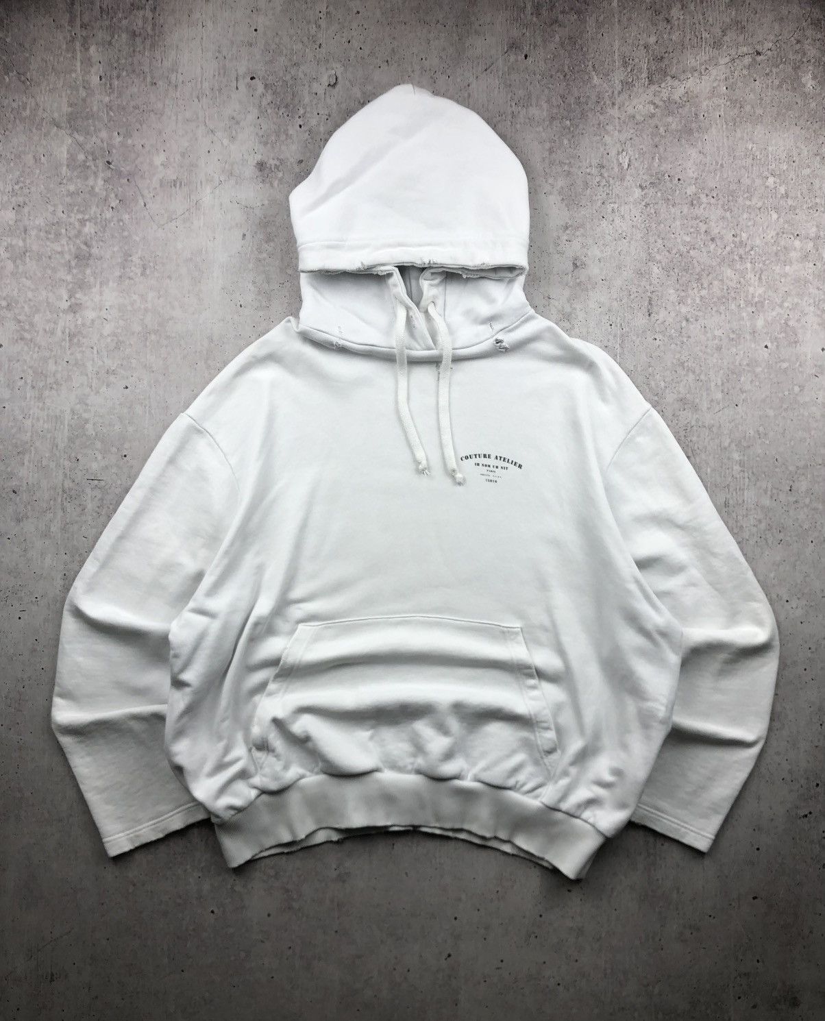 Ih Nom Uh Nit Ih Nom Uh Nit “Couture Atelier” Paris Avant Garde Hoodie Y2K Size US M / EU 48-50 / 2 - 1 Thumbnail