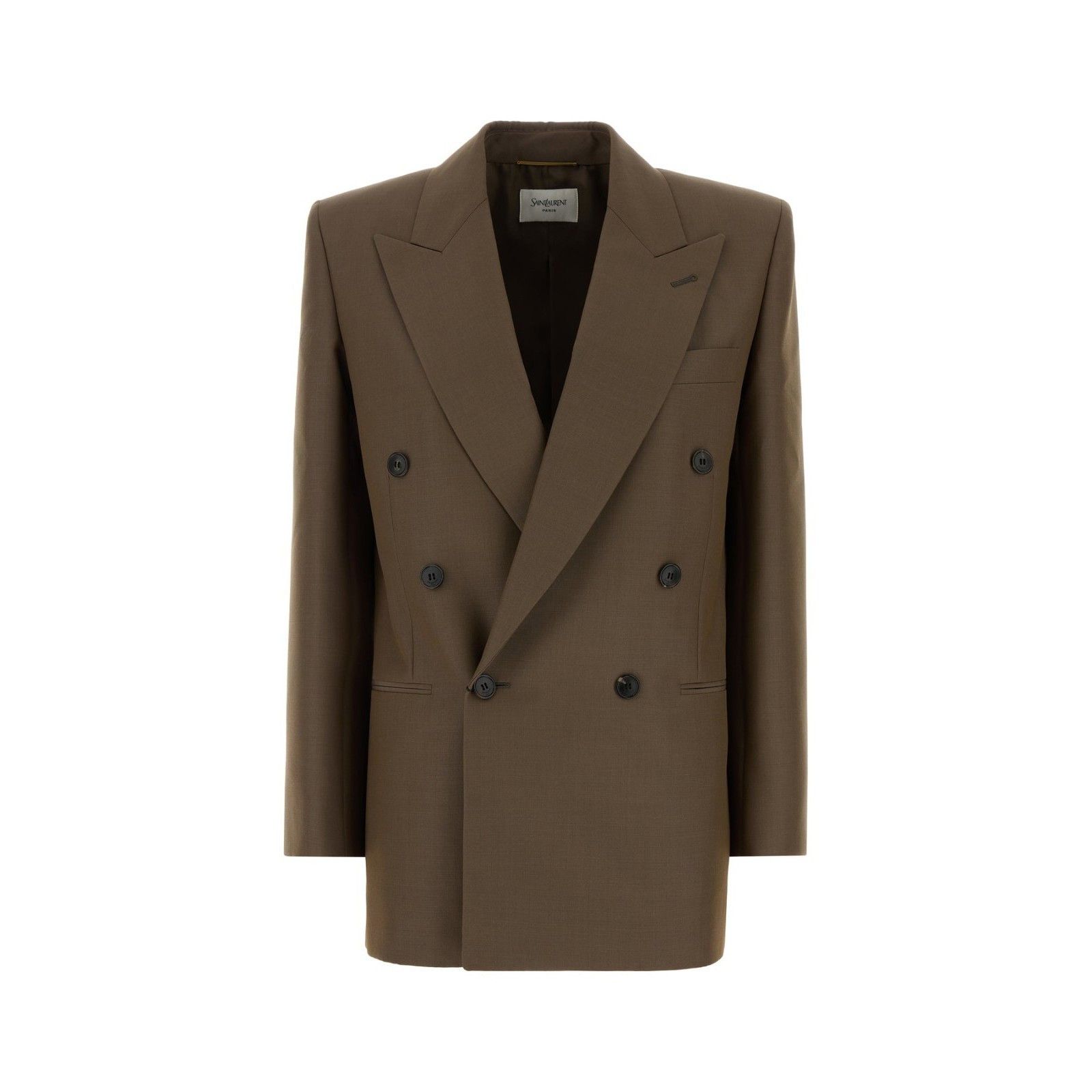 Saint Laurent Paris SAINT LAURENT Brown Wool Blend Oversize Blazer New & Authent Size M / US 6-8 / IT 42-44 - 1 Thumbnail