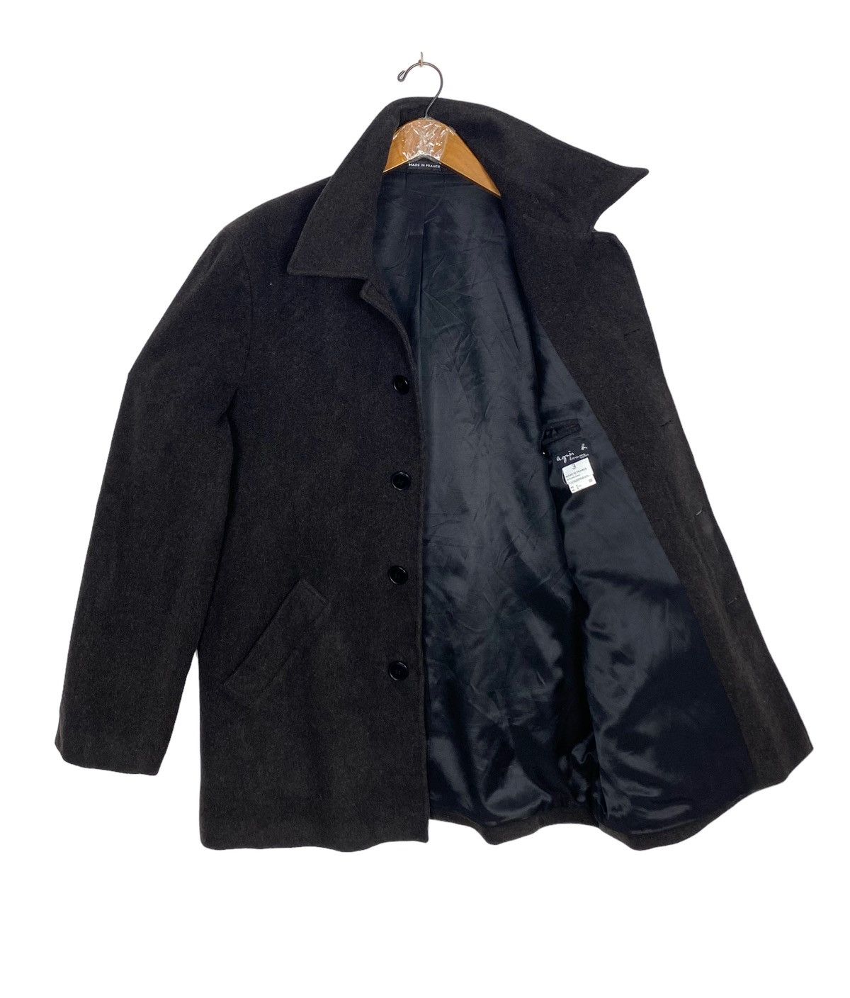 agnes b. Rare‼️ Vintage Agnes B Wool Coat Jacket Made in France Size US L / EU 52-54 / 3 - 2 Thumbnail
