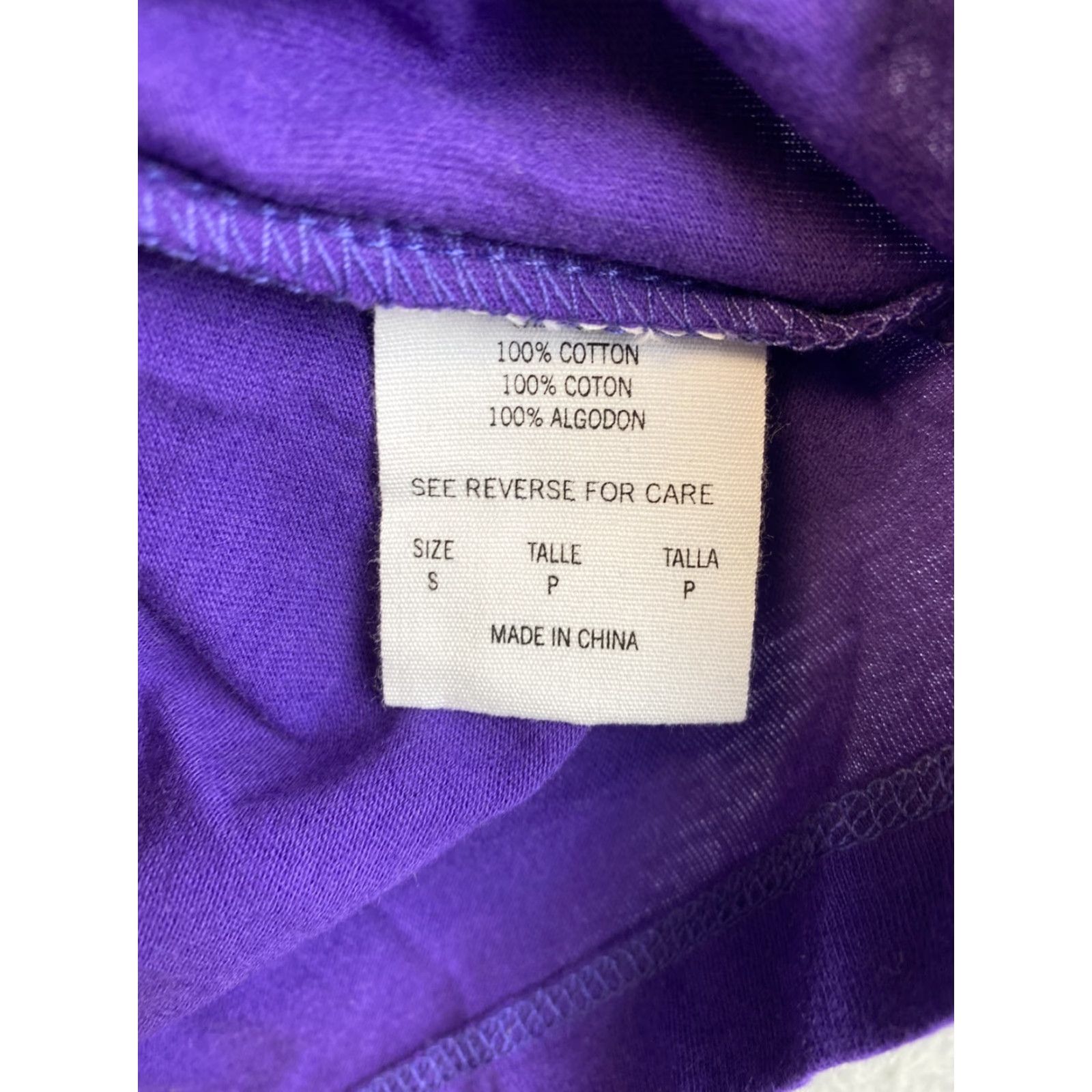 New Era New Era Womens S Pullover Short Sleeve Crew Neck T Shirt Purple/ 93-33 Size S / US 4 / IT 40 - 7 Thumbnail