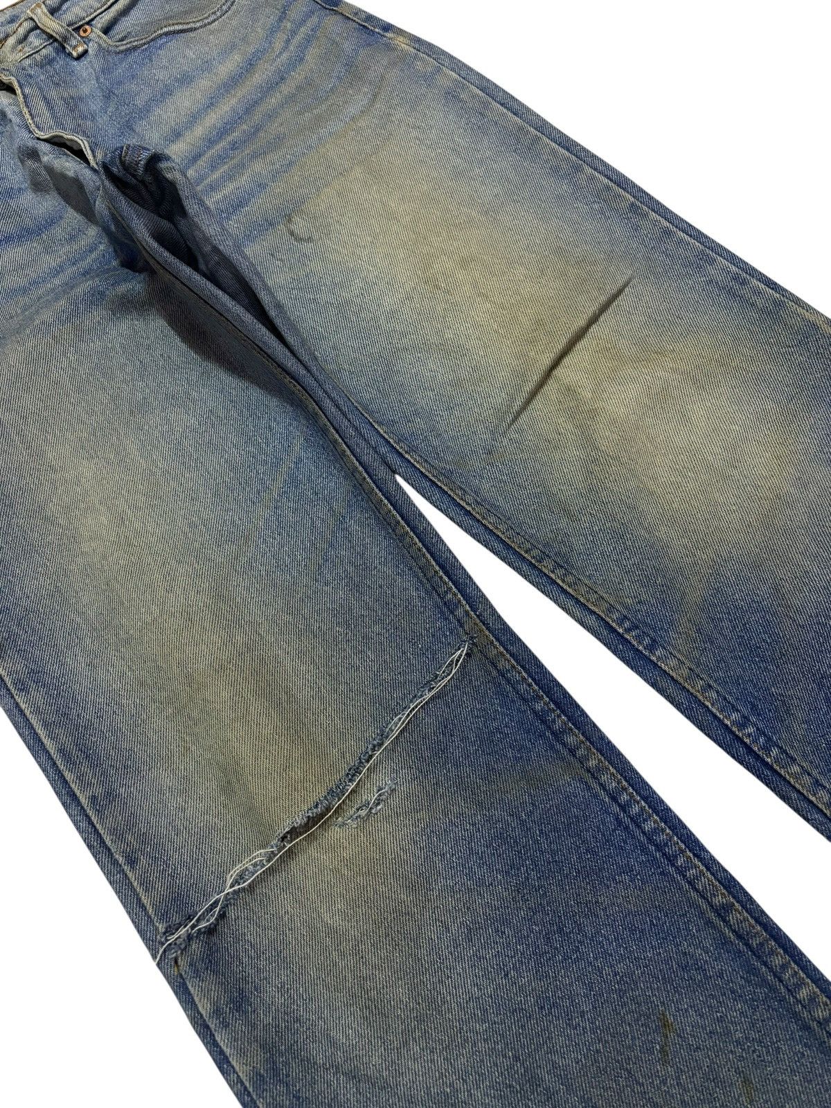 Levi's Vtg 80s Levis 515 Distressed Mud Wash Jeans Size US 29 - 5 Thumbnail