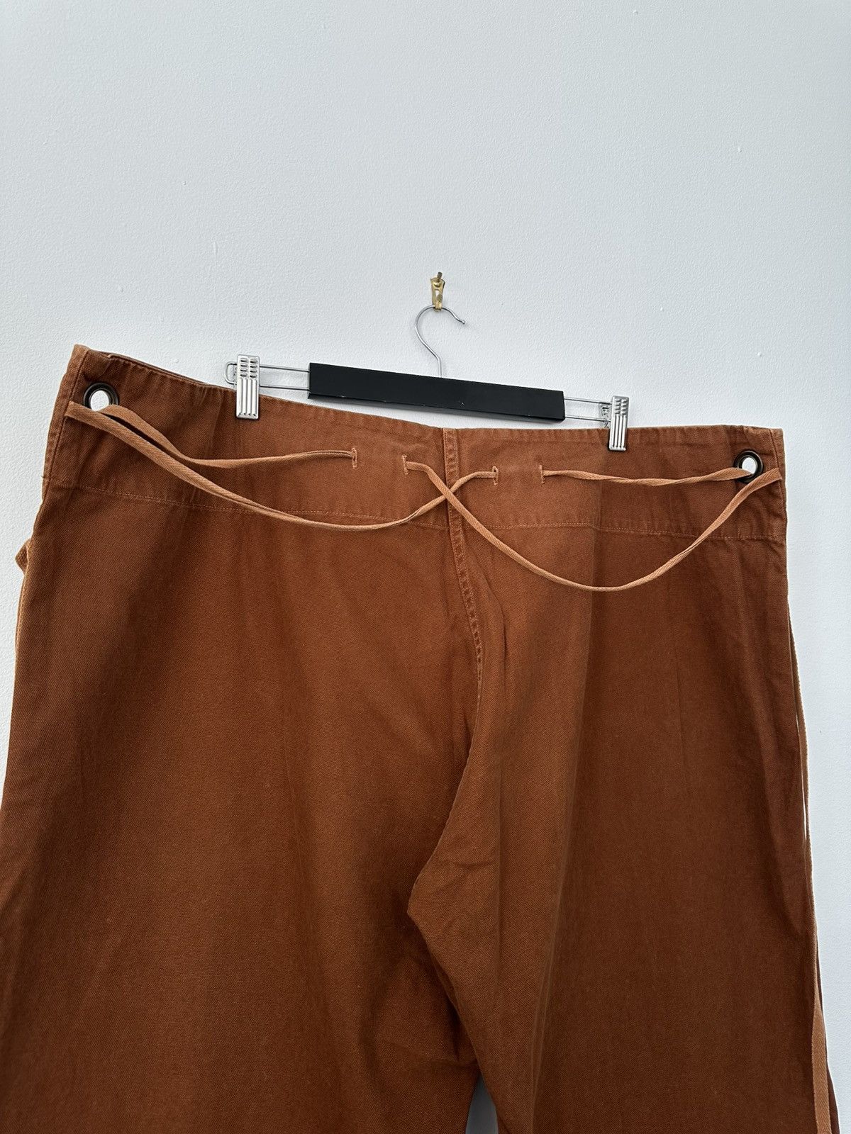 Kapital Kapital Orange Cotton Wide Baker Pants Size US 31 - 5 Thumbnail