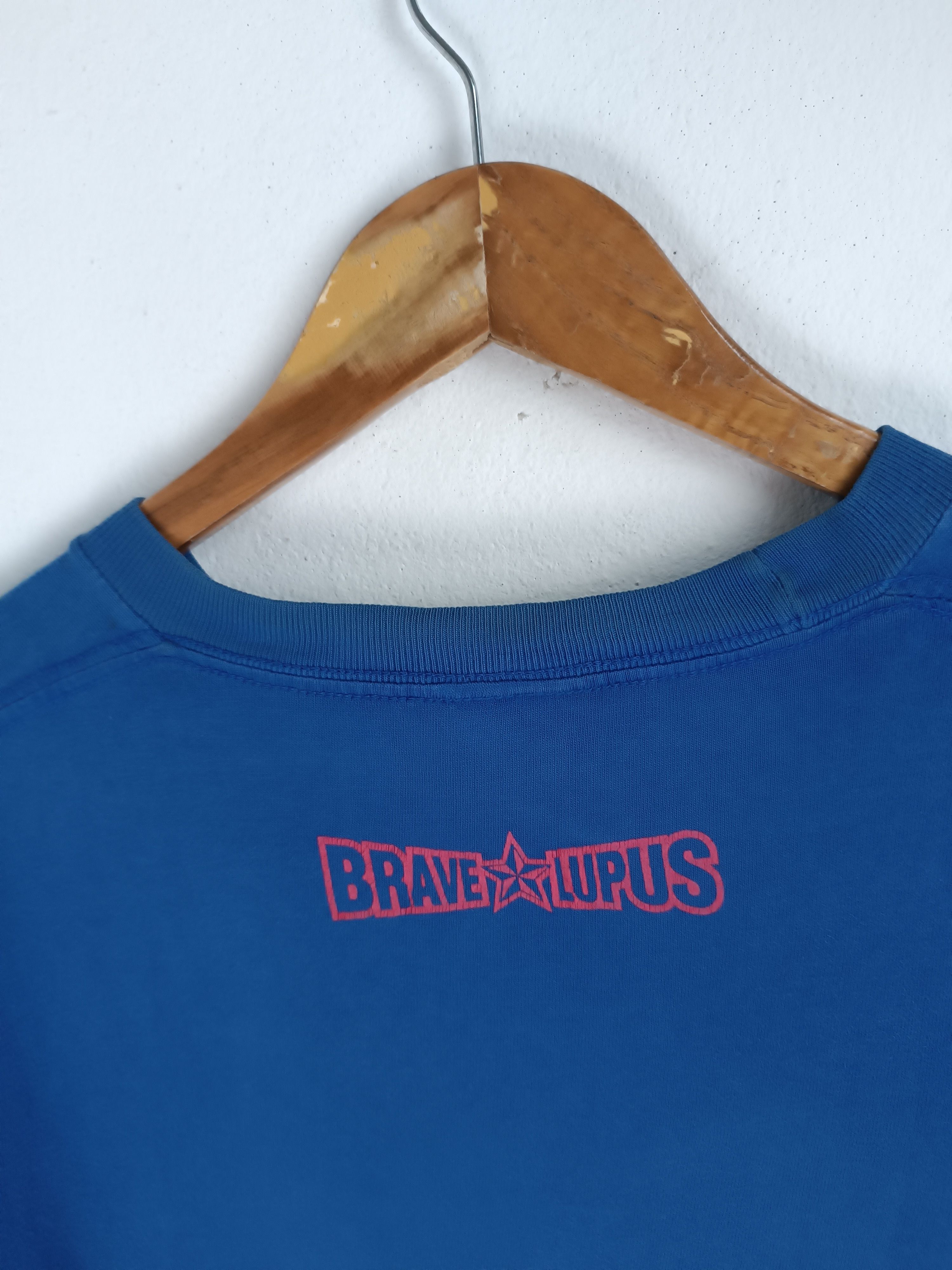 Vintage THRASHED FADED VINTAGE Y2K BRAVE LUPUS TEE RUGBY JAPAN Size US M / EU 48-50 / 2 - 18 Thumbnail